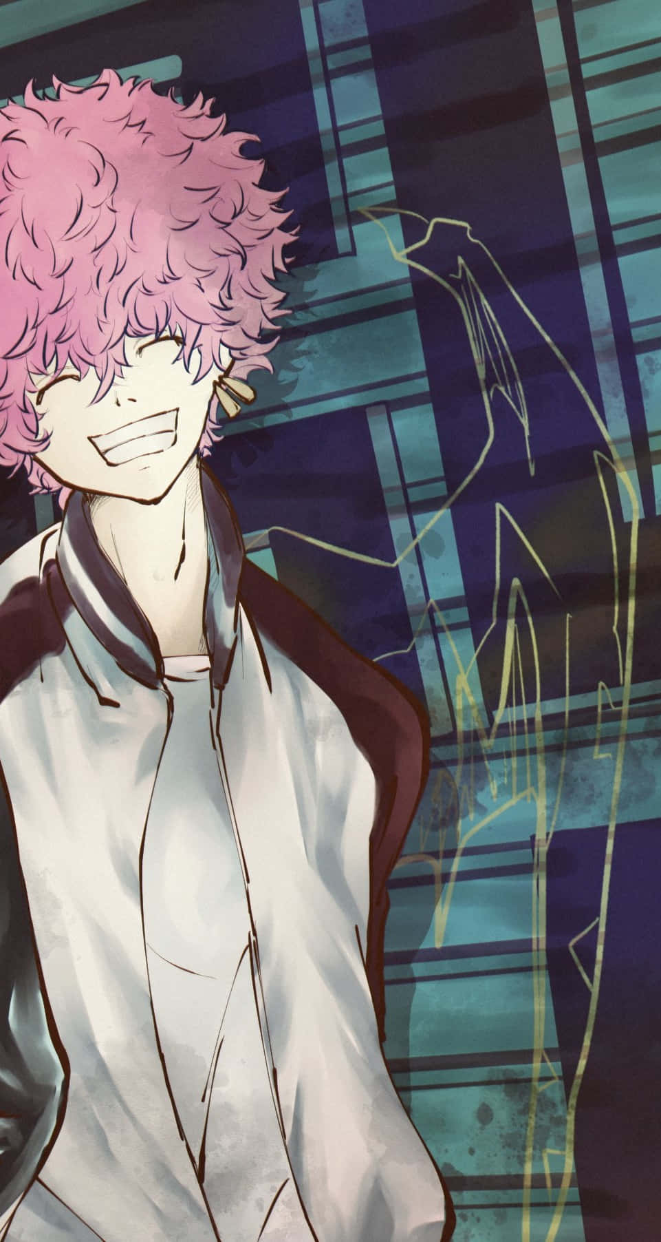 Nahoya Kawata, spiky pink hair, hoodie, HD Phone Wallpaper