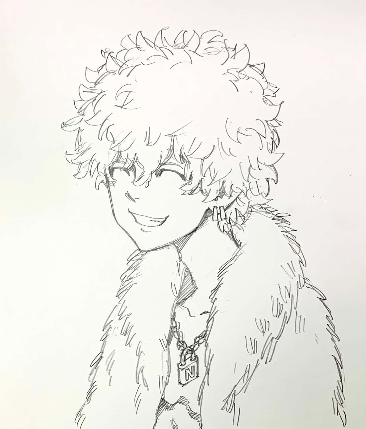 Nahoya Kawata, spiky hair, fur-lined coat, HD Phone Wallpaper