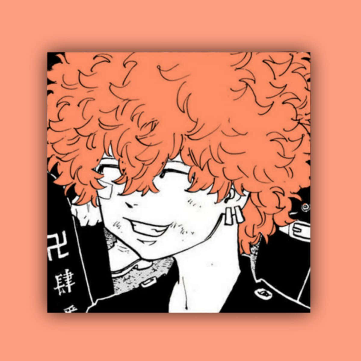 Nahoya Kawata, vibrant orange curly hair, glasses, SD Desktop Wallpaper