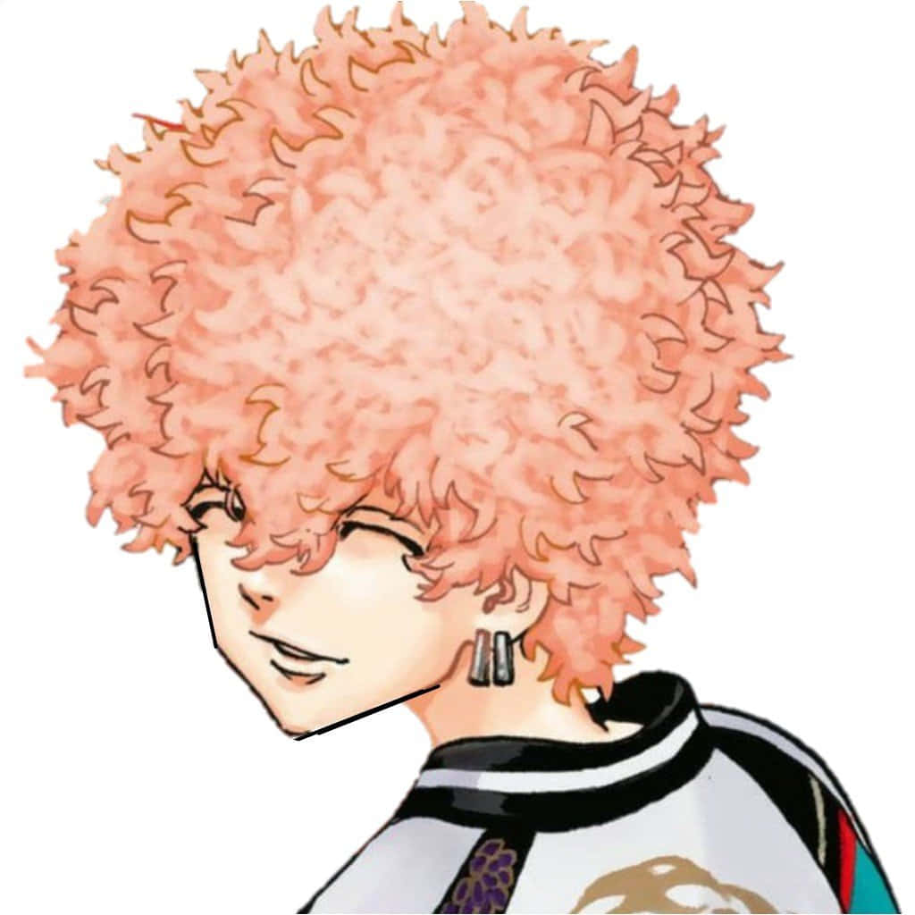 Nahoya Kawata, peach-colored afro, confident smirk, SD Desktop Wallpaper