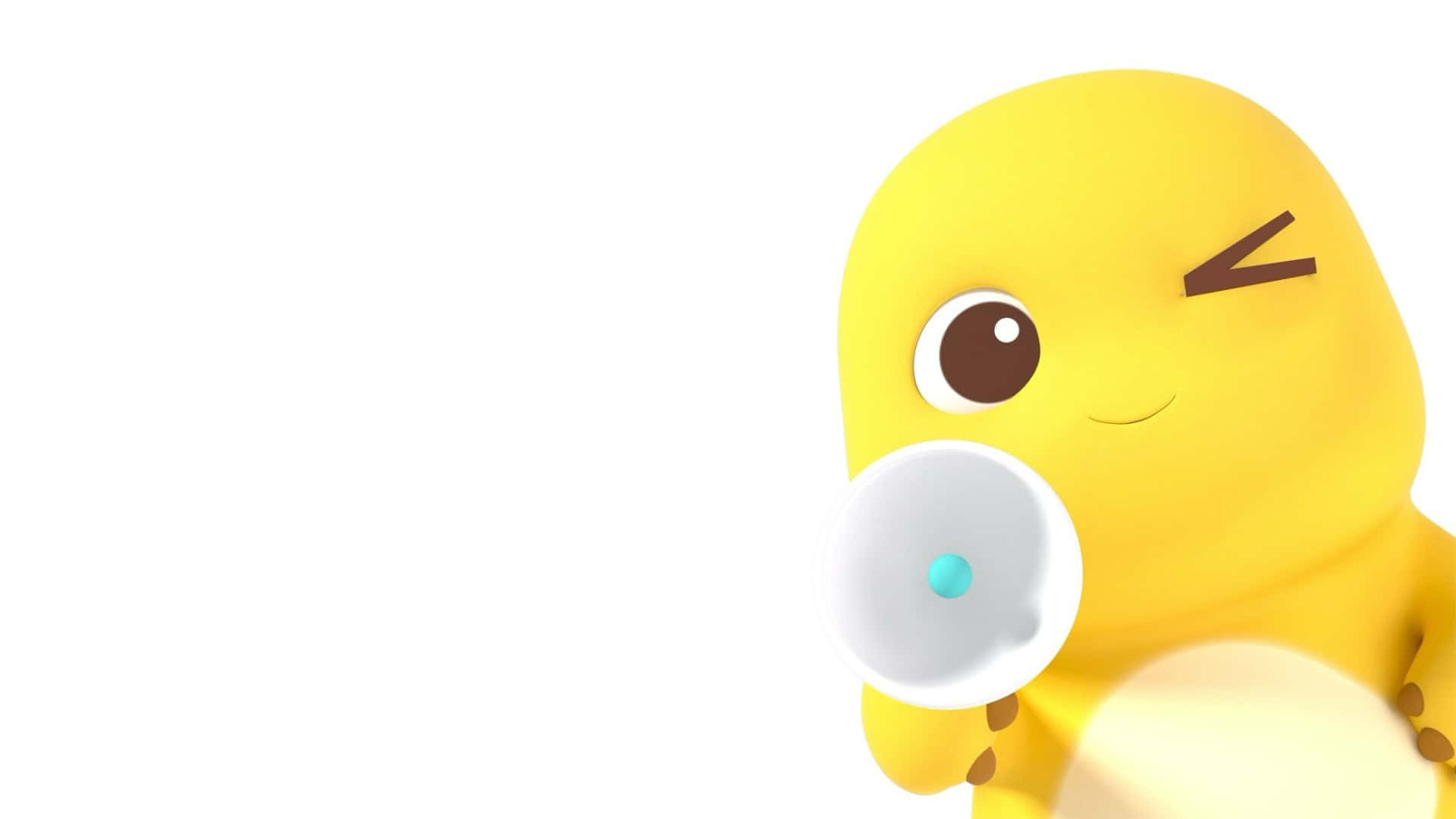 Nailoong, mascot, yellow cartoon character, Full HD Desktop Wallpaper