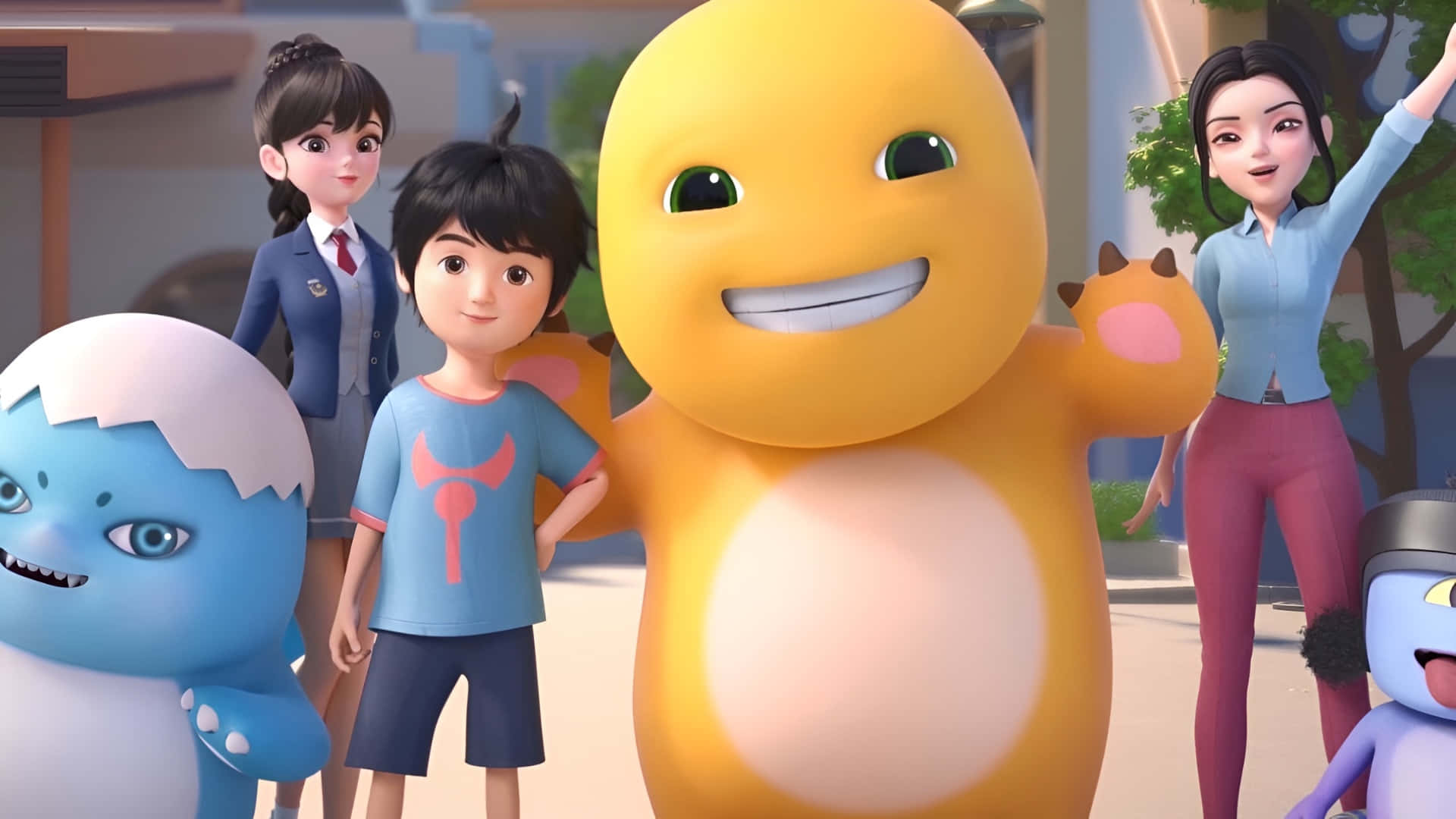 Nailoong, cartoon creature, diverse animated characters, Full HD Desktop Wallpaper
