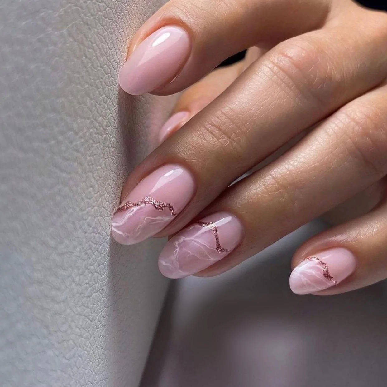 rose gold marble, glossy finish, soft pink marble nails, SD Desktop Wallpaper