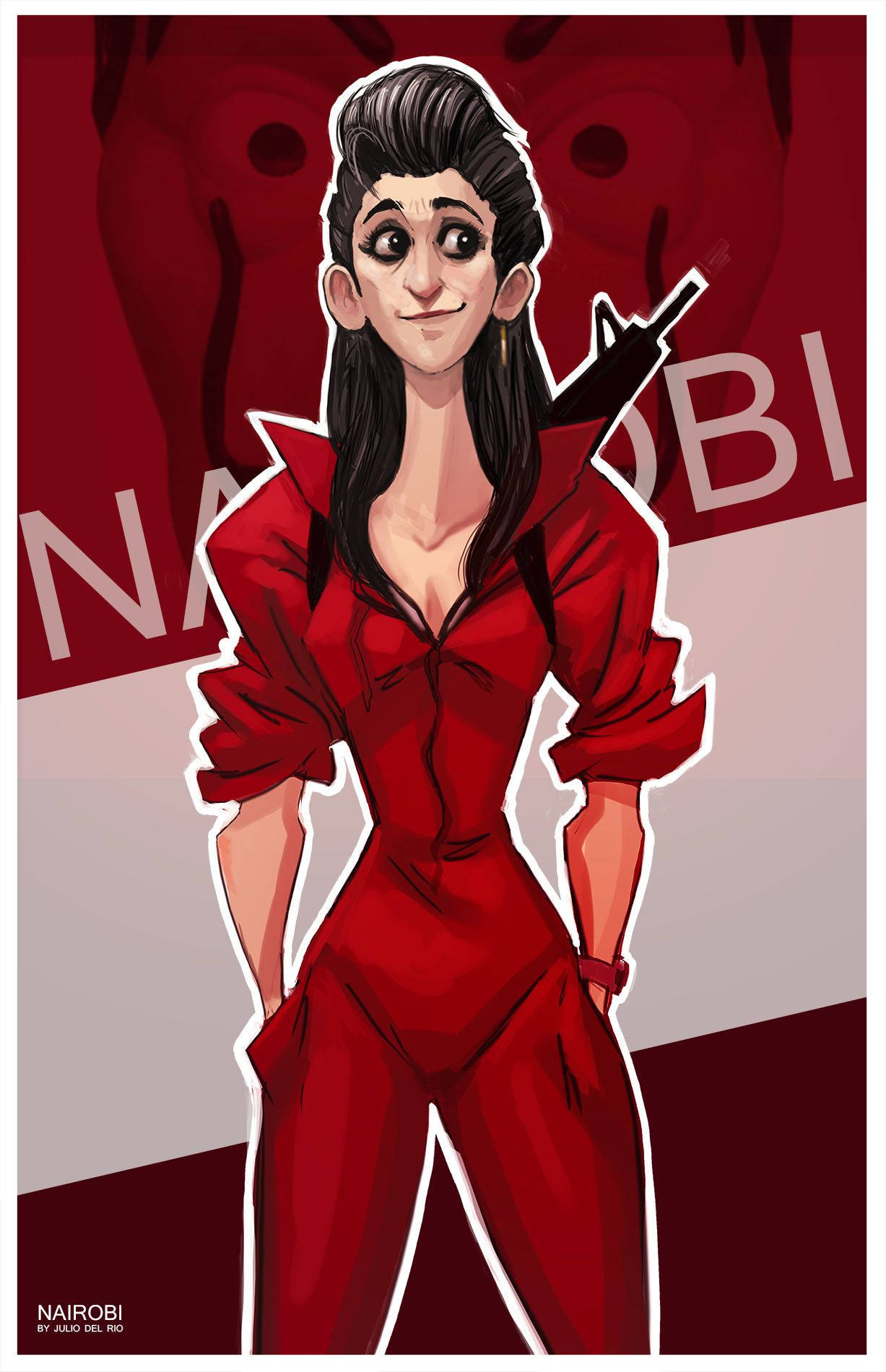 Money Heist, Nairobi, anime woman, HD Phone Wallpaper