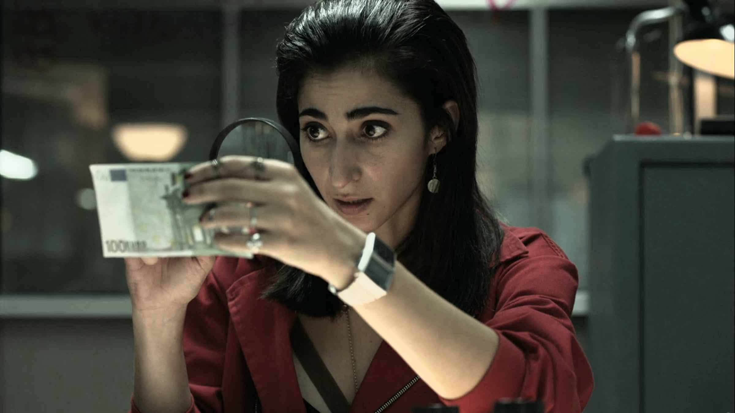 Nairobi money heist, red shirt, 100 euro bill, Full HD Desktop Wallpaper