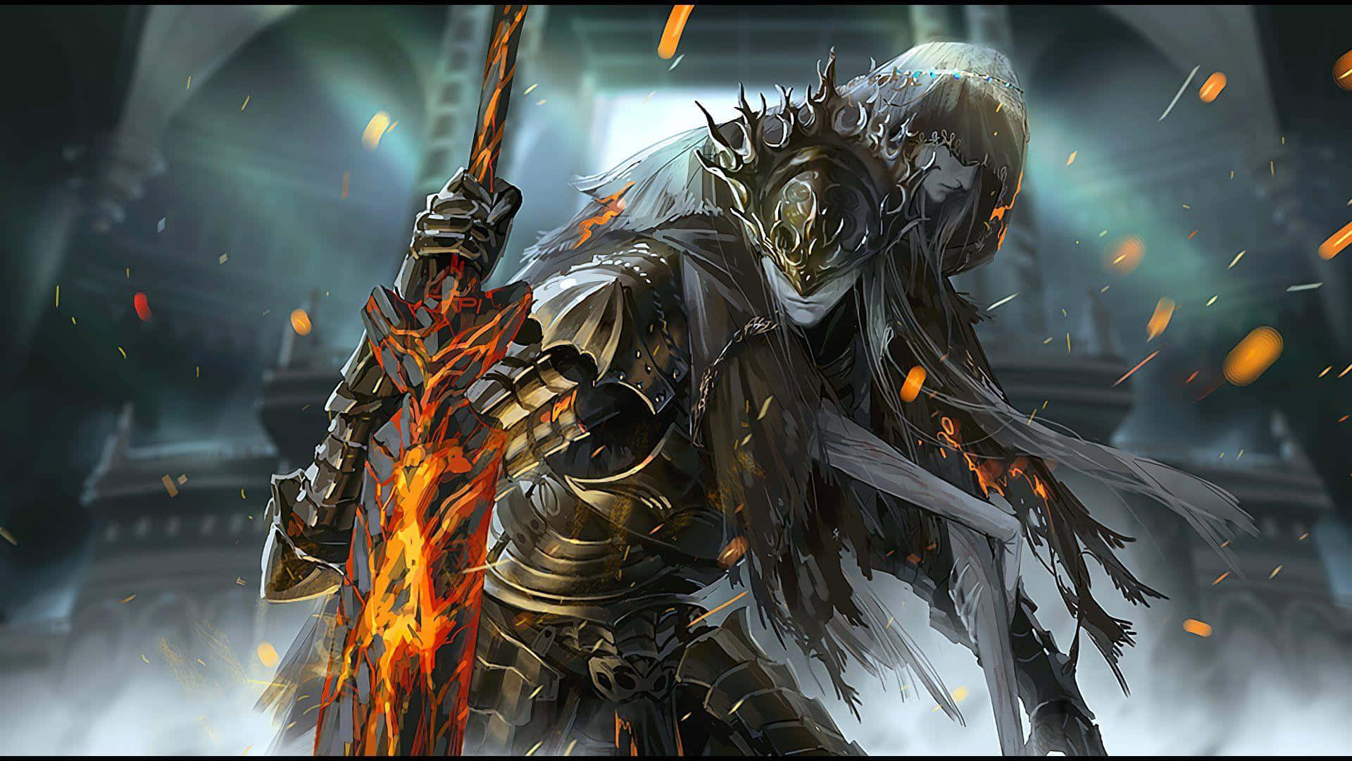 Nameless King, dark knight, ornate armor, Full HD Desktop Wallpaper