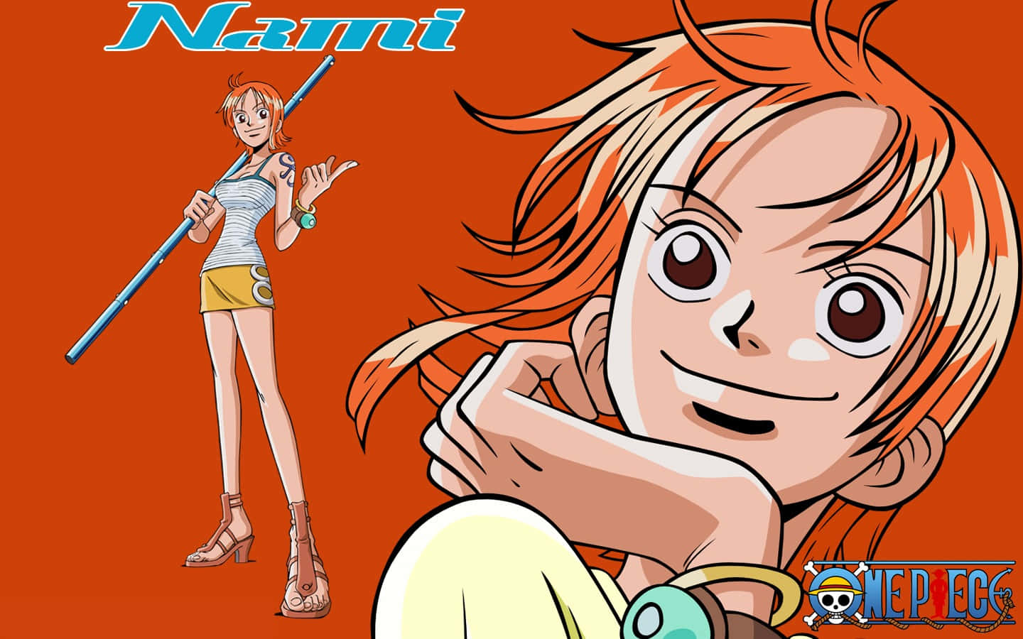 Nami, One Piece, anime character, HD Desktop Wallpaper