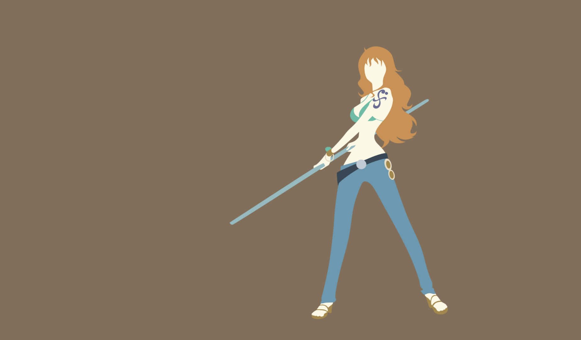 Nami, One Piece, orange hair, HD Desktop Wallpaper