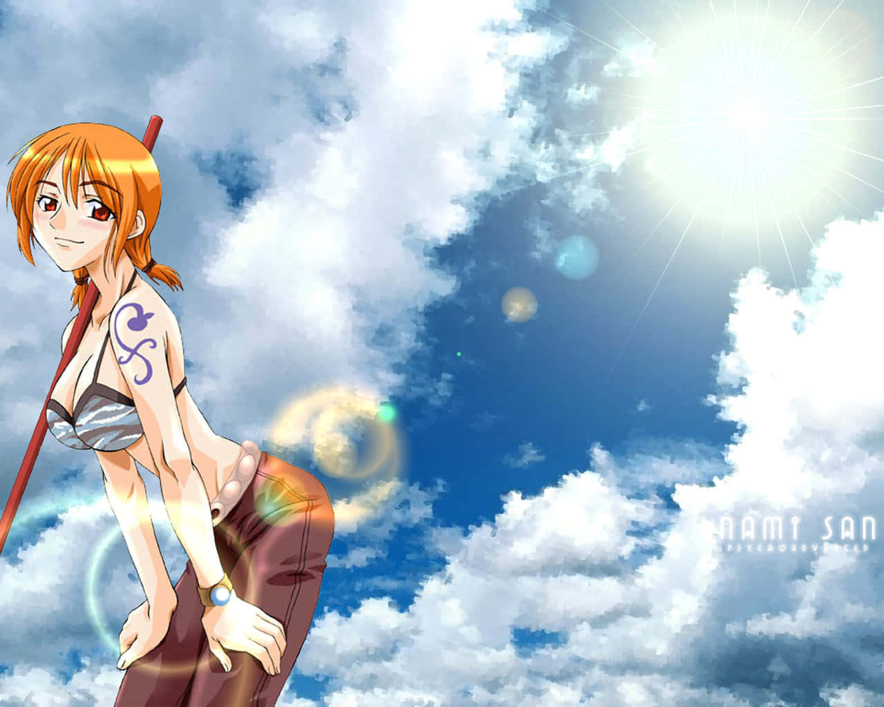Nami, One Piece, orange hair, HD Desktop Wallpaper