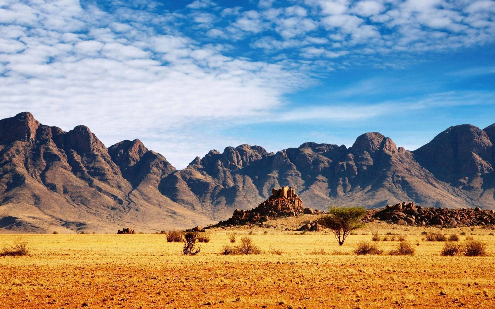 Namibia, desert, mountains, Full HD Desktop Wallpaper