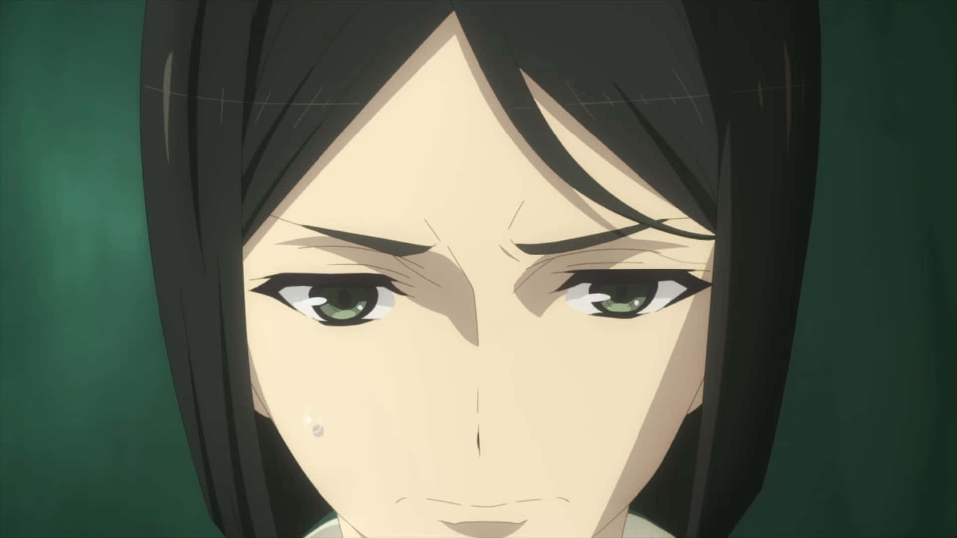 Namie Yagiri, green eyes, black hair, Full HD Desktop Wallpaper