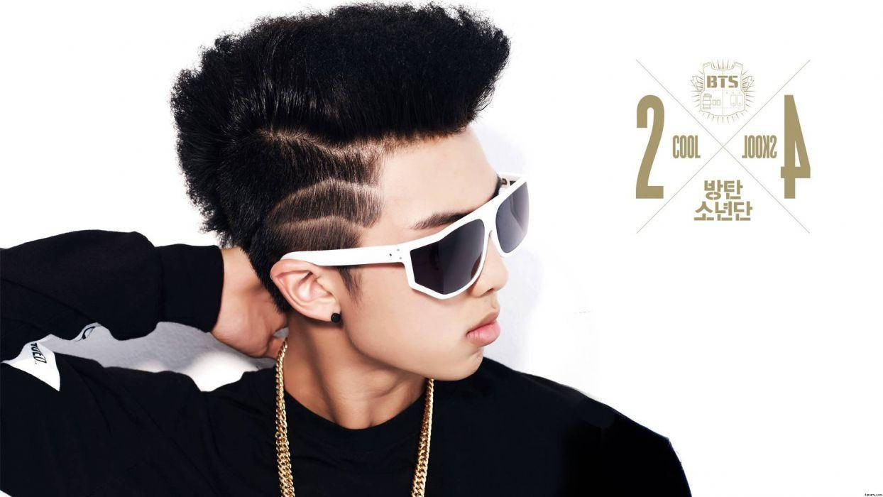 Namjoon, white sunglasses, bold haircut, SD Desktop Wallpaper