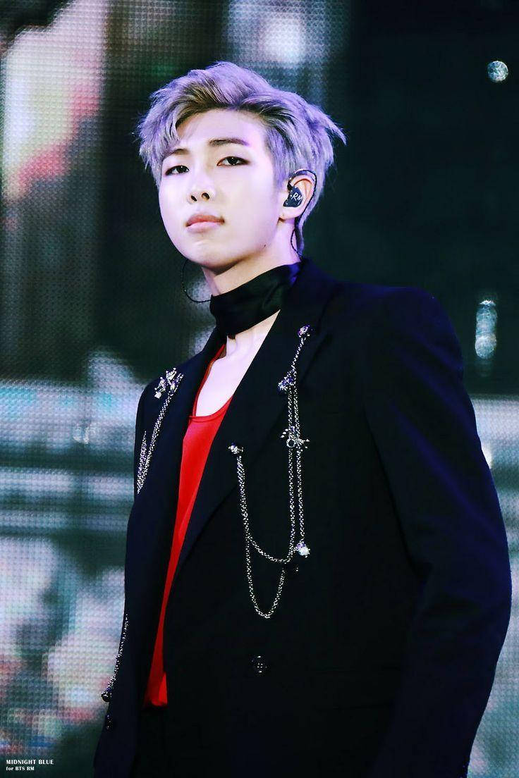 Namjoon, lavender hair, black blazer, SD Phone Wallpaper