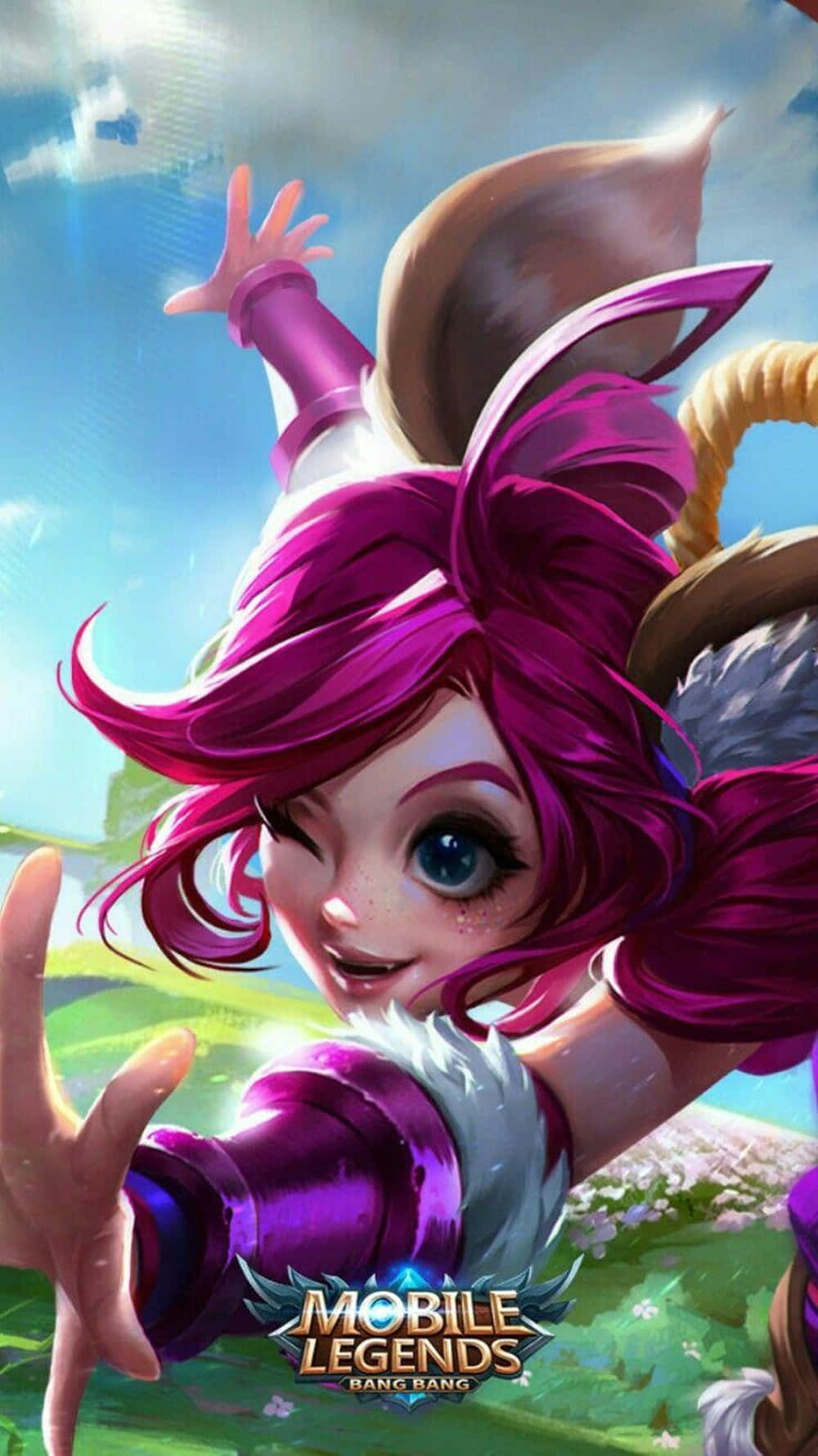 Nana, Mobile Legends, magenta hair, HD Phone Wallpaper