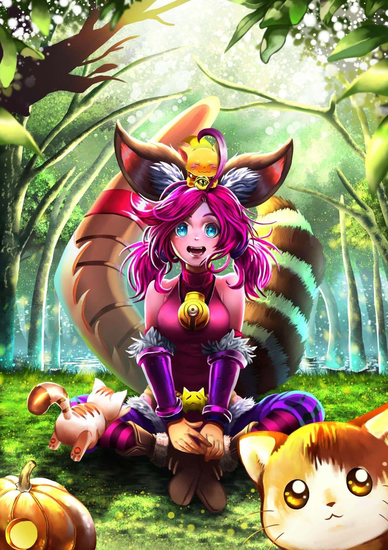 Nana, Mobile Legends, forest, HD Phone Wallpaper