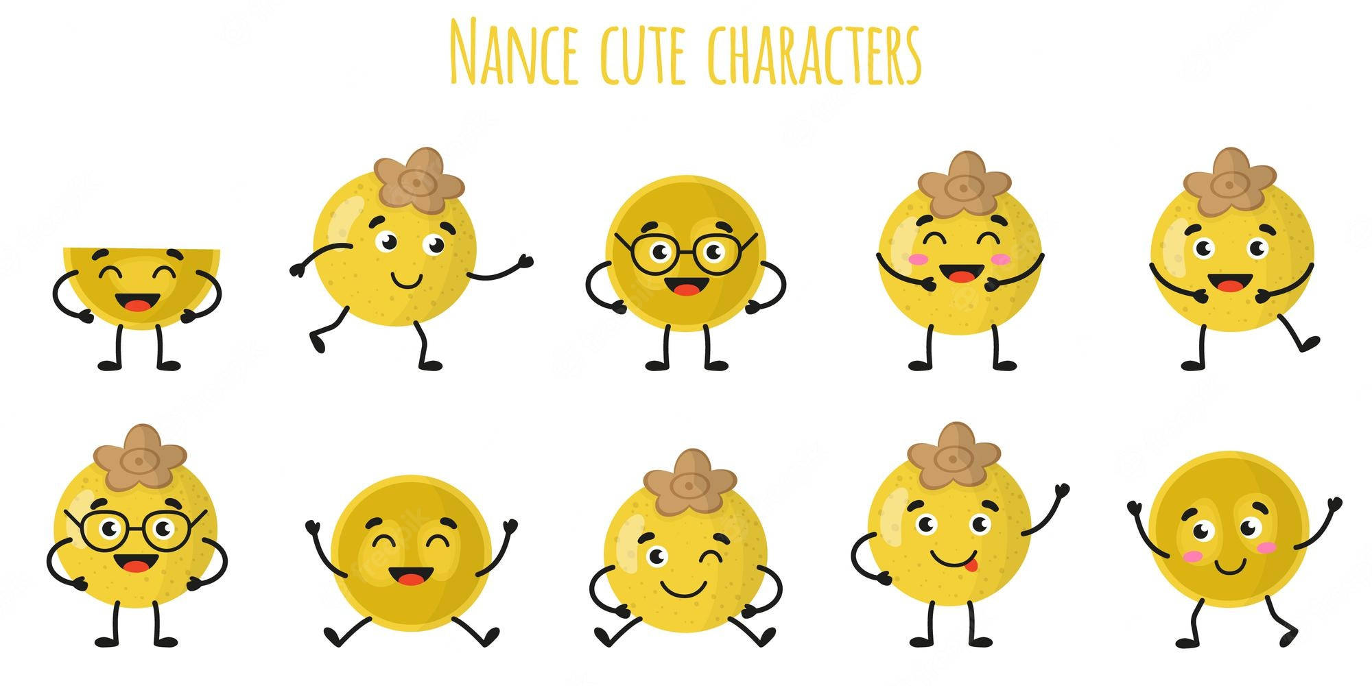 Nance, yellow, circular, Full HD Desktop Wallpaper