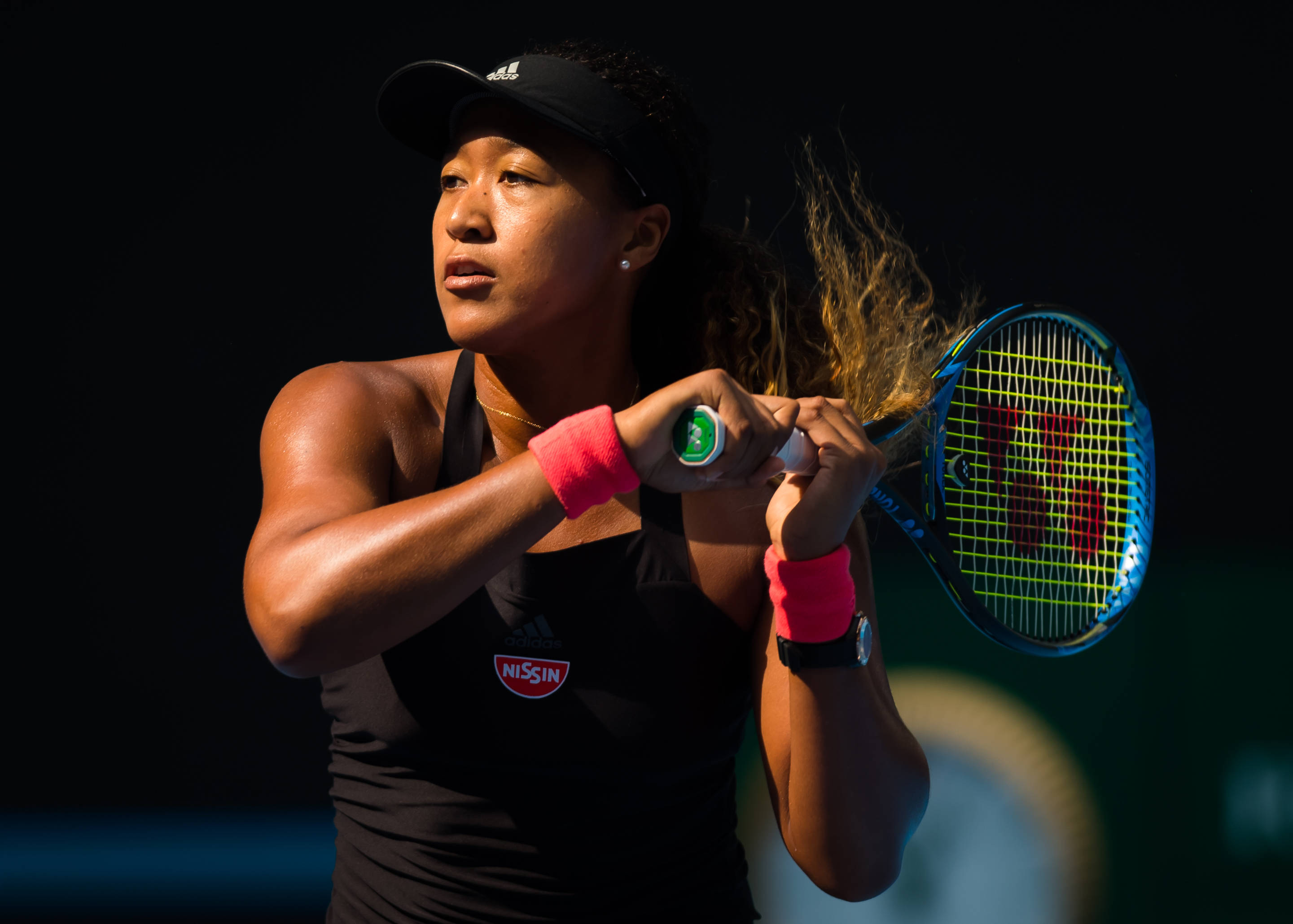 Naomi Osaka, double handed grip, tennis player, 2K Desktop Wallpaper