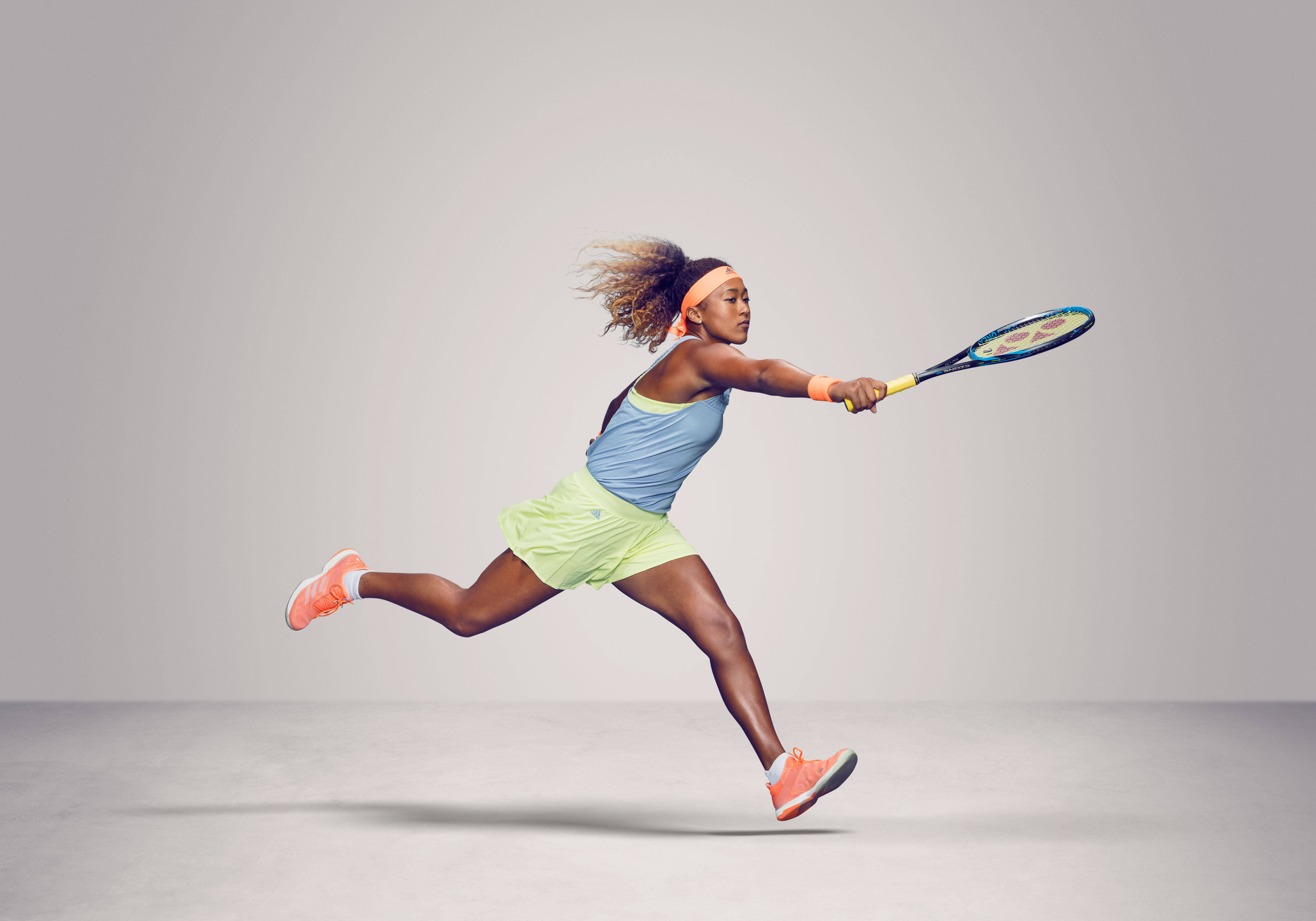 Naomi Osaka, tennis player, bright athletic gear, 5K Desktop Wallpaper
