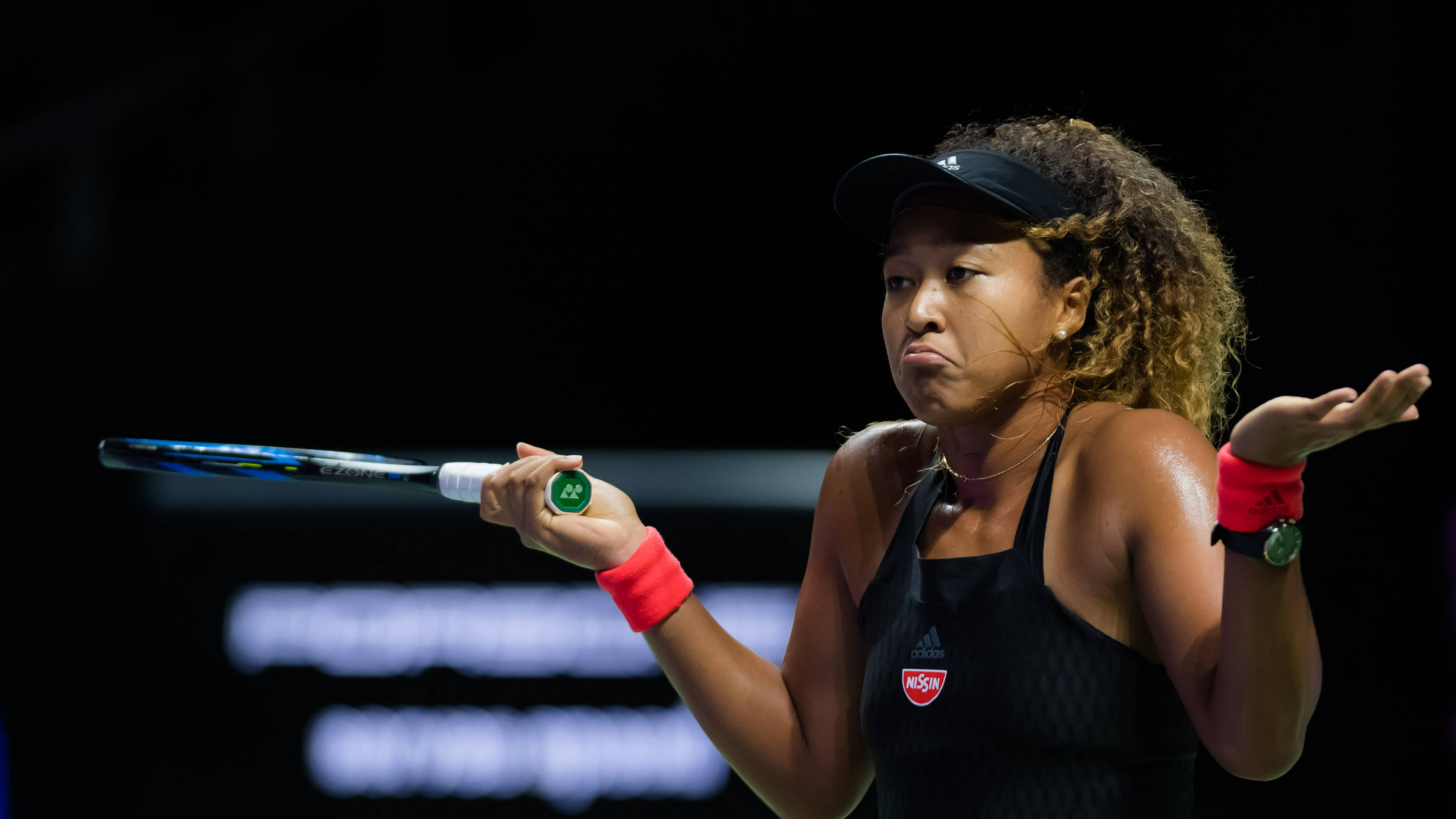 Naomi Osaka, tennis player, racket, 4K Desktop Wallpaper
