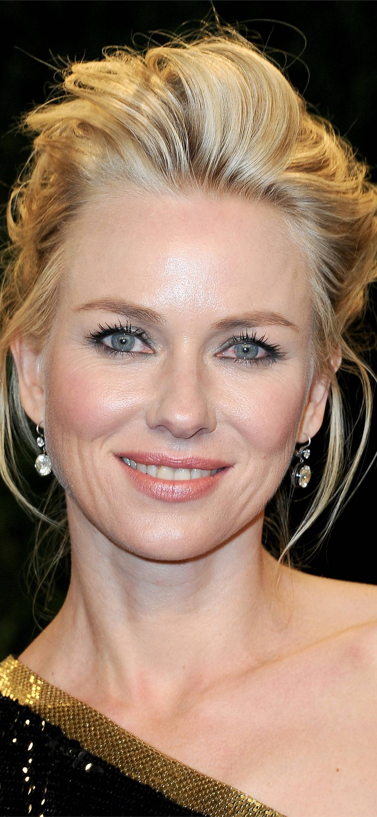 Naomi Watts, blonde woman, blue eyes, 2K Phone Wallpaper