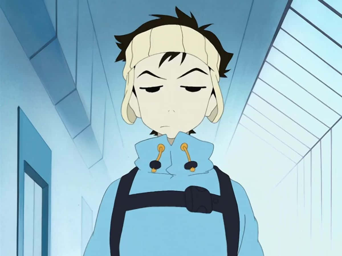 Naota Nandaba, blue hoodie, headband, SD Desktop Wallpaper