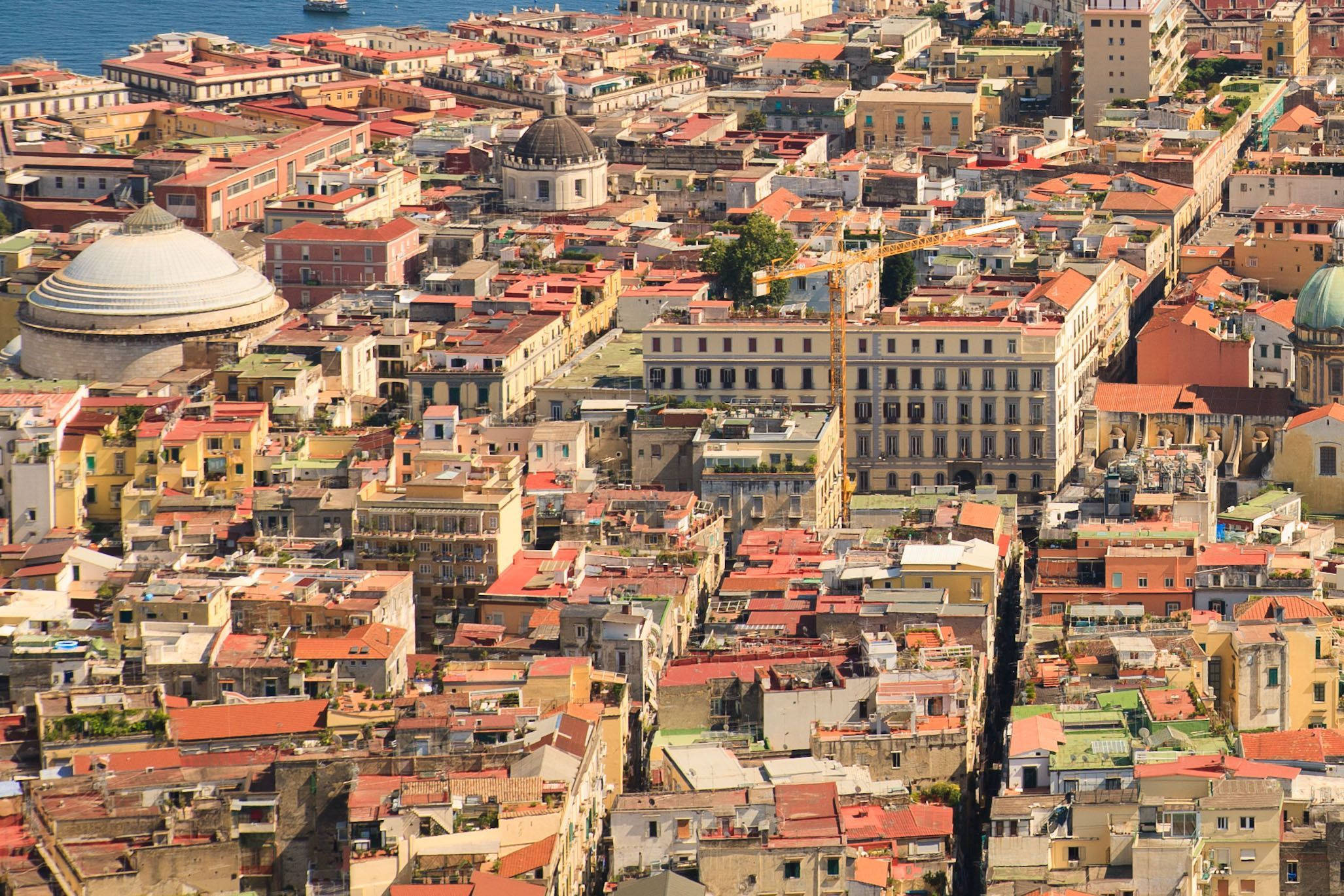 Naples, red roof, terracotta rooftops, Full HD Desktop Wallpaper
