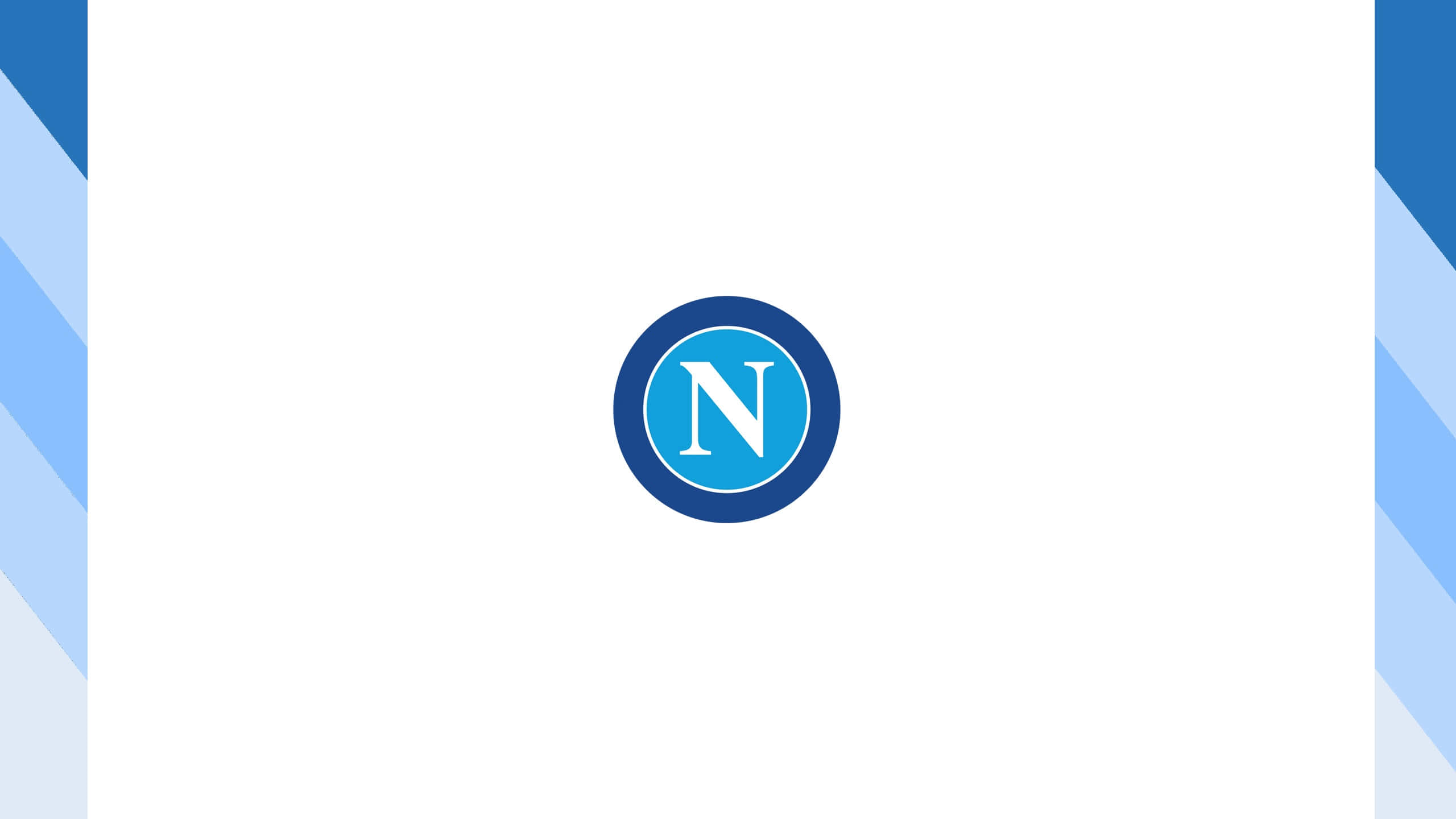 N' logo, blue, white, 2K Desktop Wallpaper
