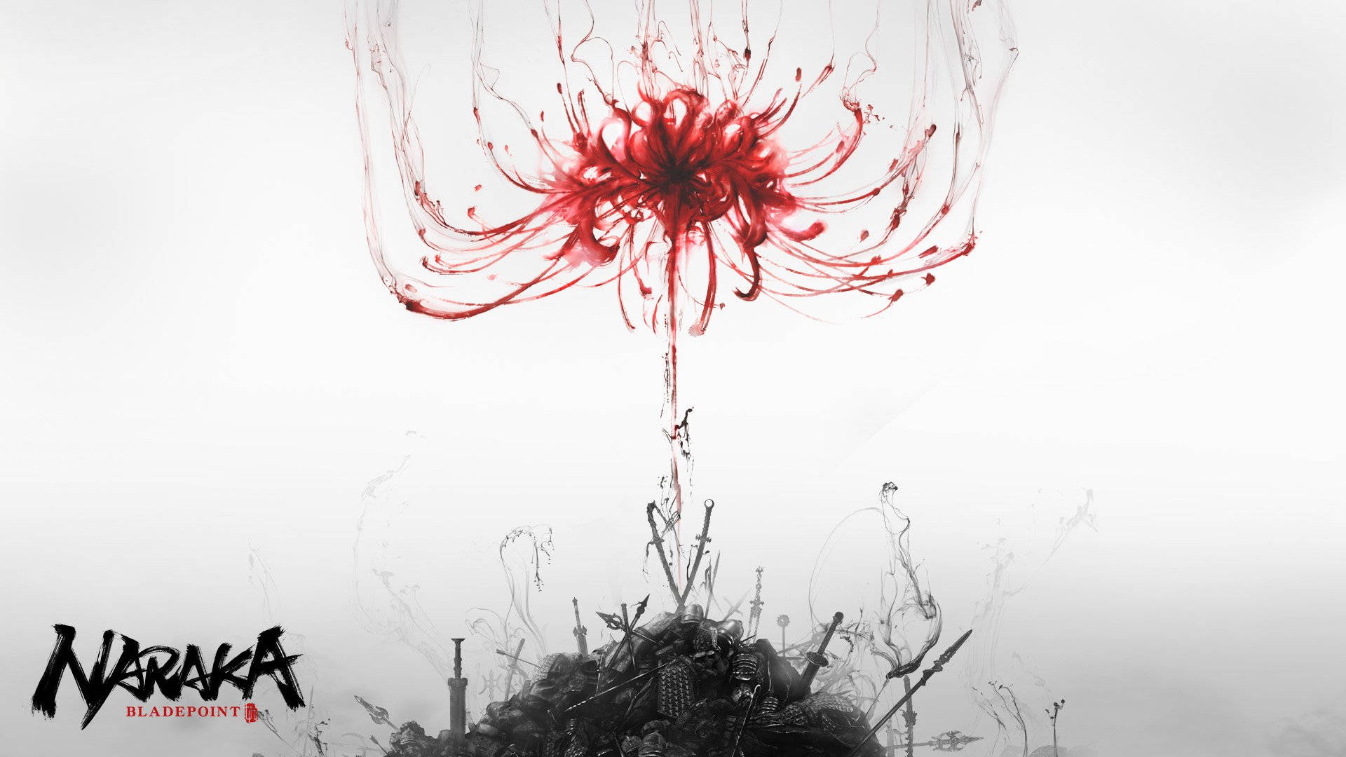 Naraka Bladepoint, Misty Red Flower, spider lily, Full HD Desktop Wallpaper
