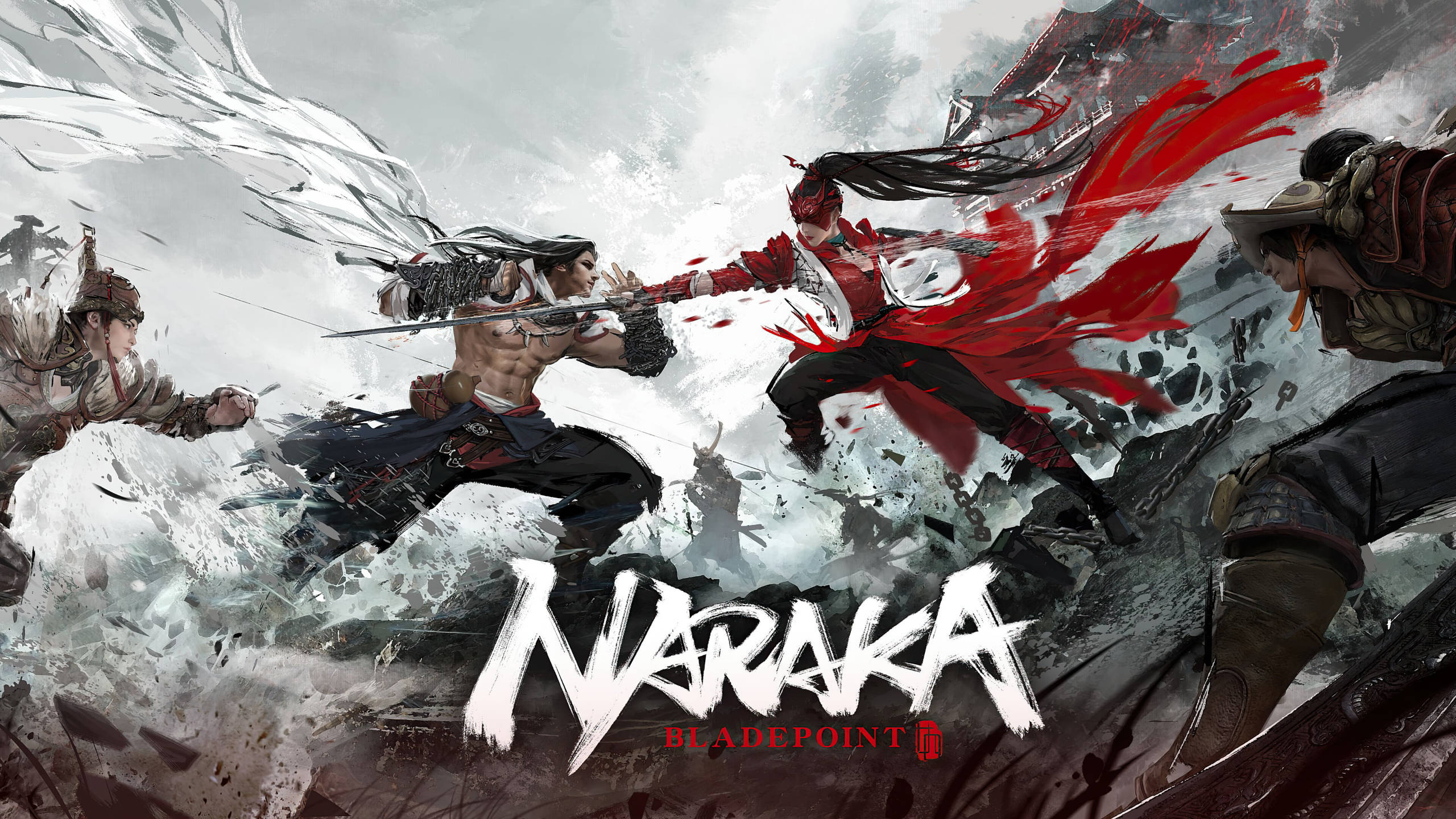 Naraka Bladepoint, warriors, snowy battlefield, 2K Desktop Wallpaper