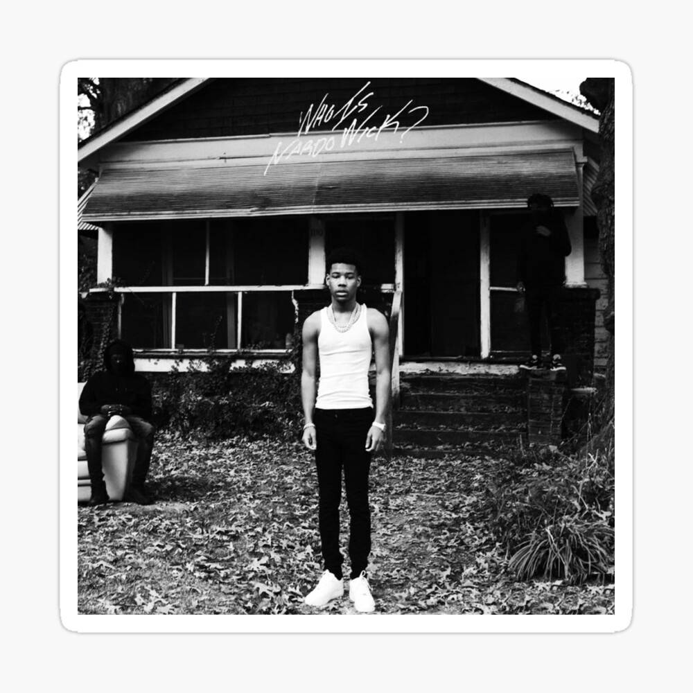 Nardo Wick, black and white photo, young man, SD Desktop Wallpaper