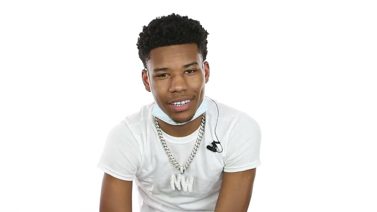 Nardo Wick, white t-shirt, silver chain necklace, HD Desktop Wallpaper