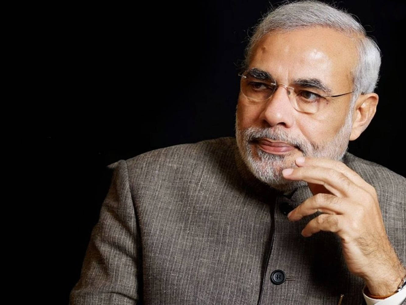 Narendra Modi, gray suit, gray hair, HD Desktop Wallpaper