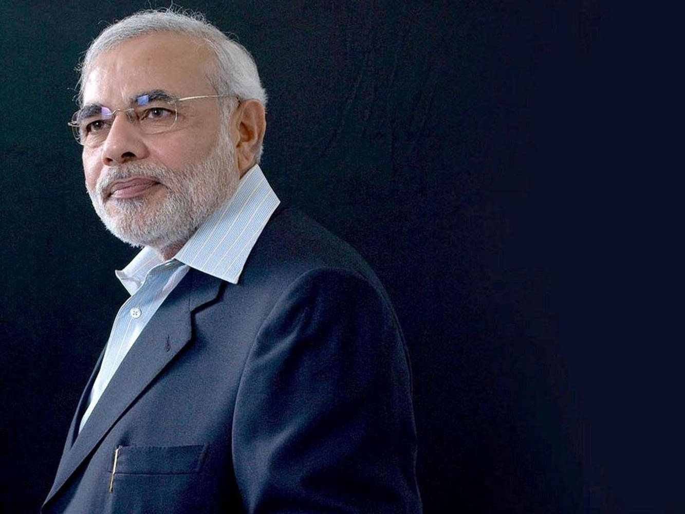 Narendra Modi, white and black attire, dark suit, HD Desktop Wallpaper