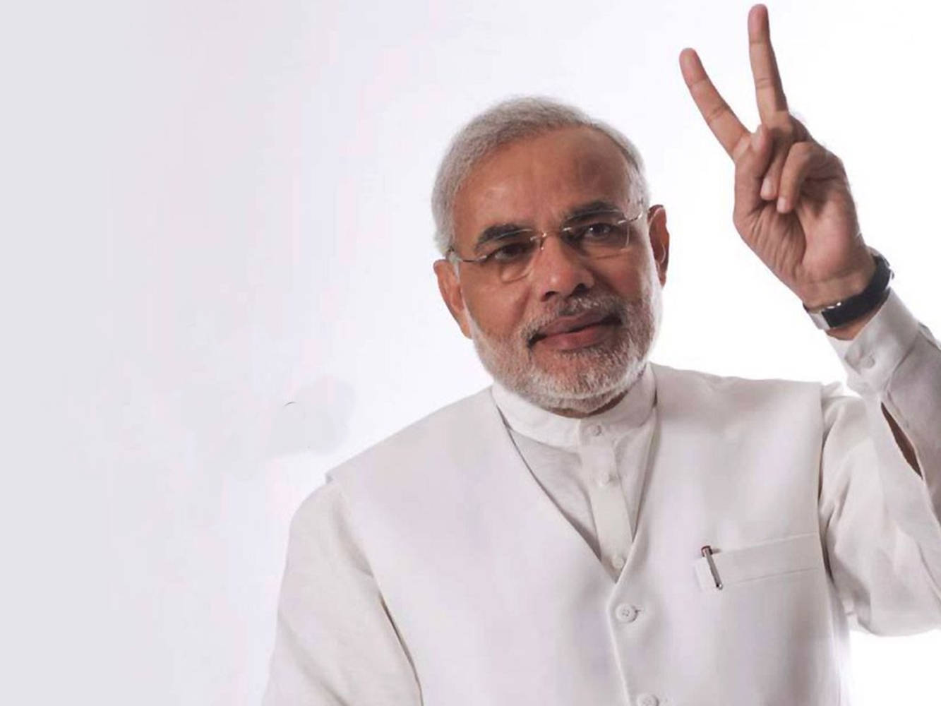 Narendra Modi, white beard, glasses, HD Desktop Wallpaper