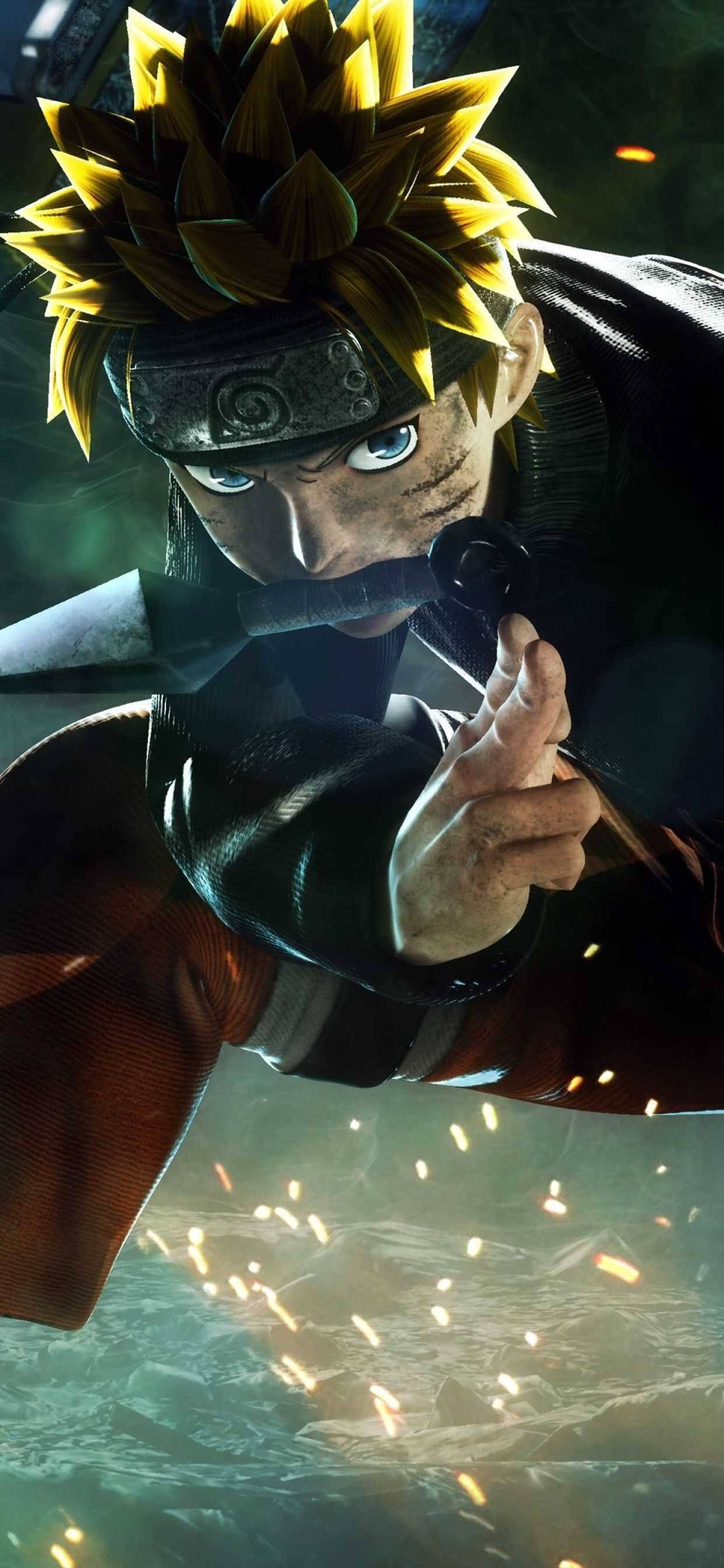 Naruto, kunai, 3D, 2K Phone Wallpaper
