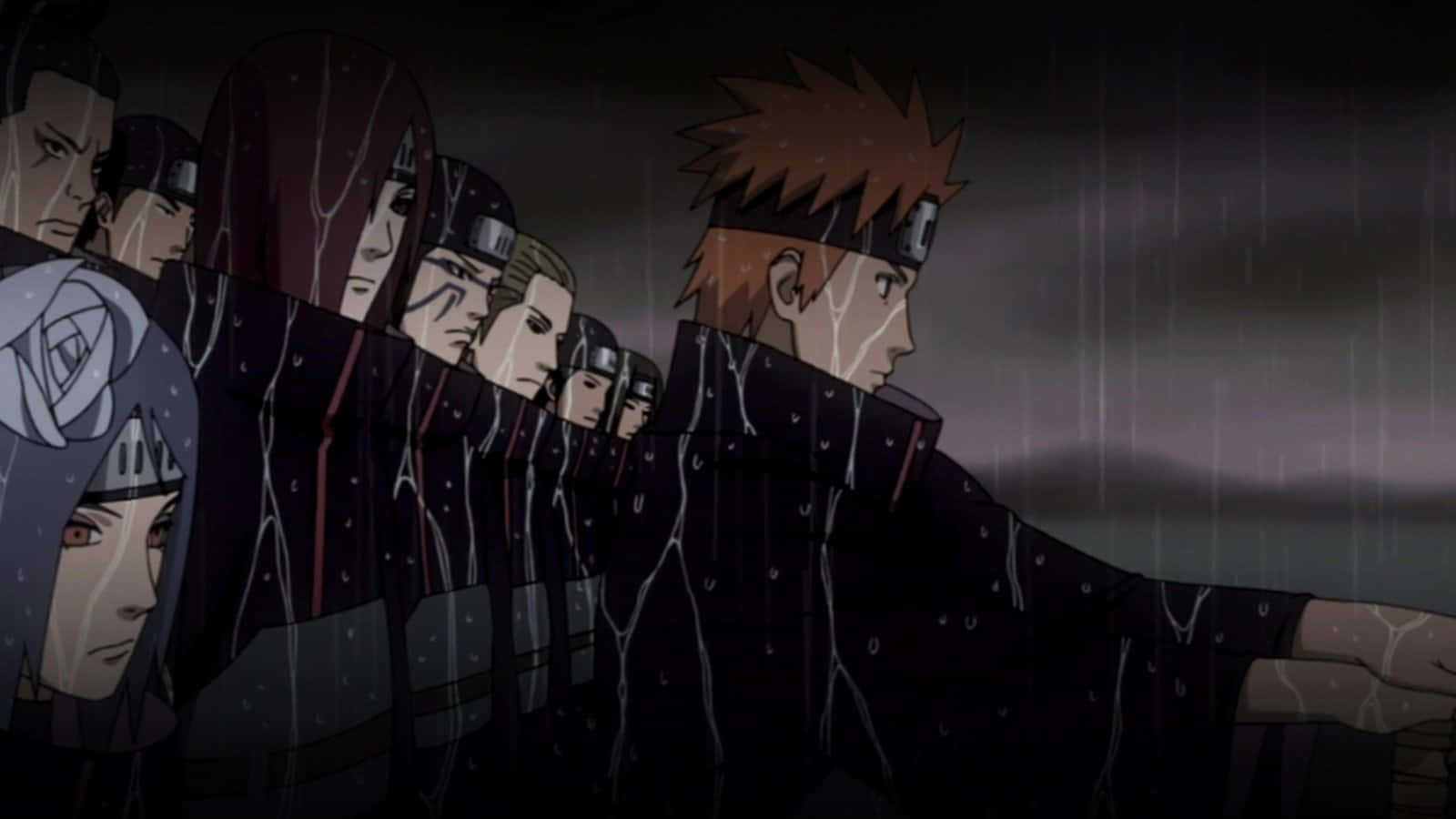 Naruto, anime ninja, dark cloaks, HD Desktop Wallpaper
