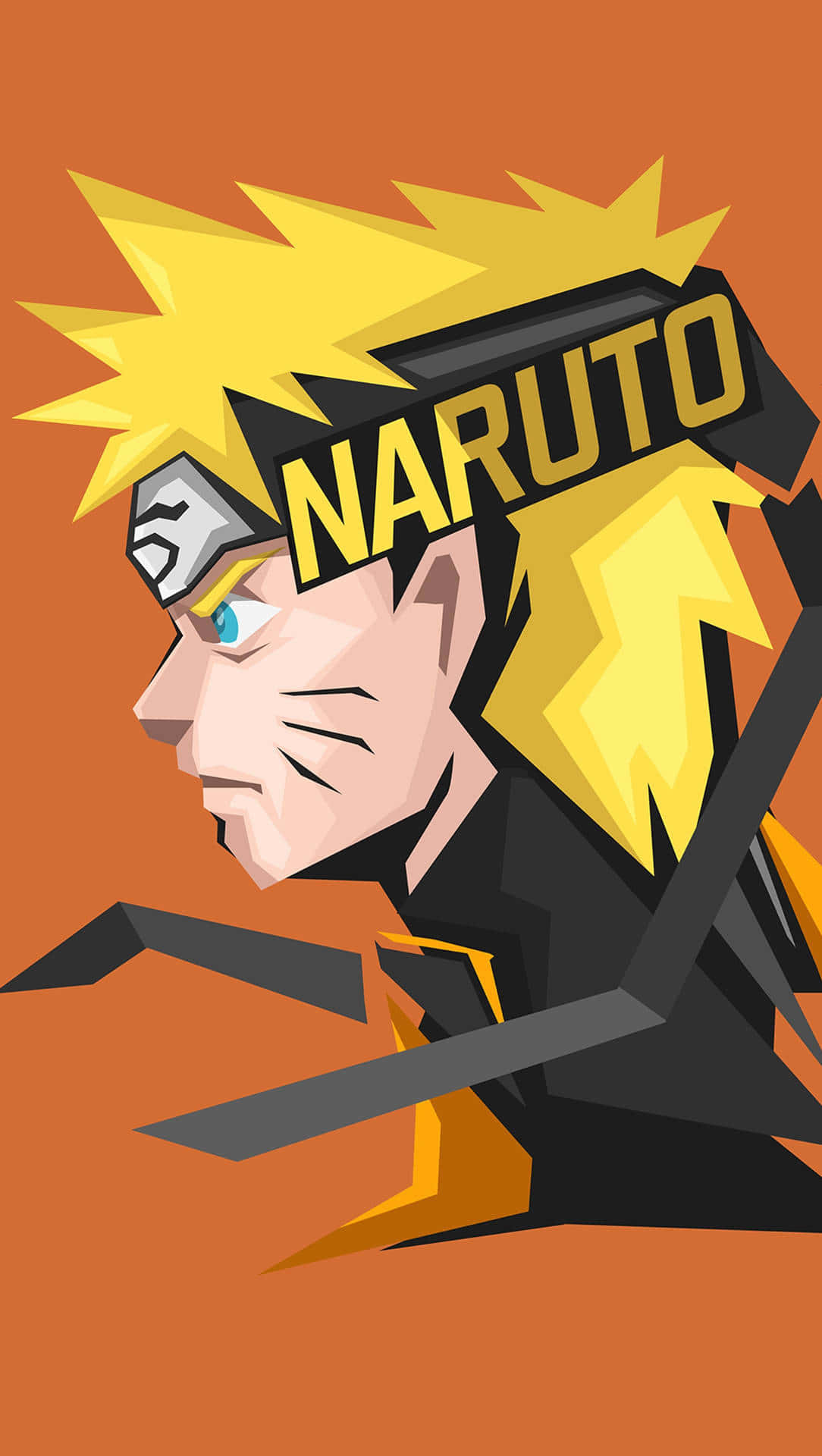 Naruto, spiky yellow hair, headband, Full HD Phone Wallpaper