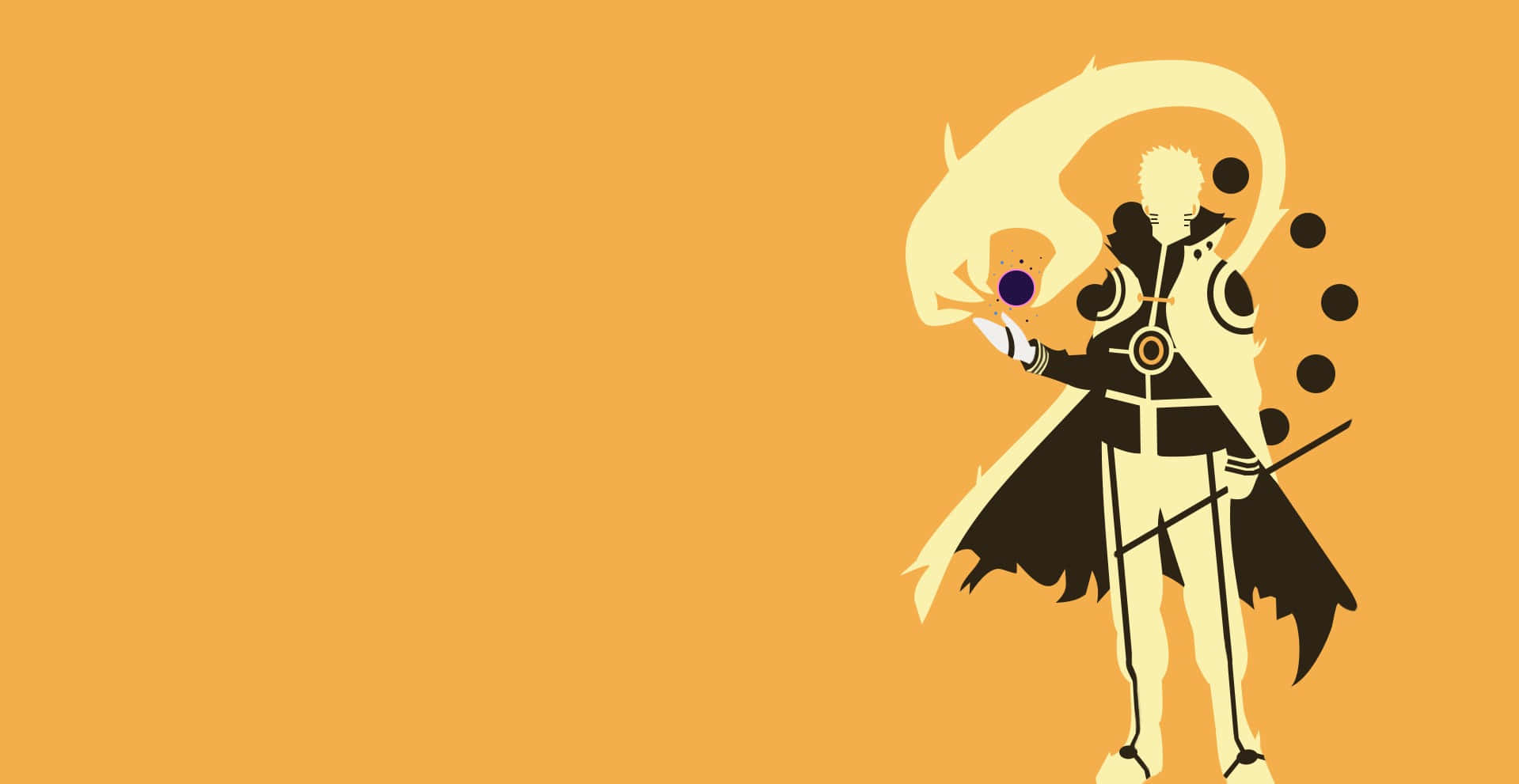 Naruto, blonde hair, black cloak, HD Desktop Wallpaper