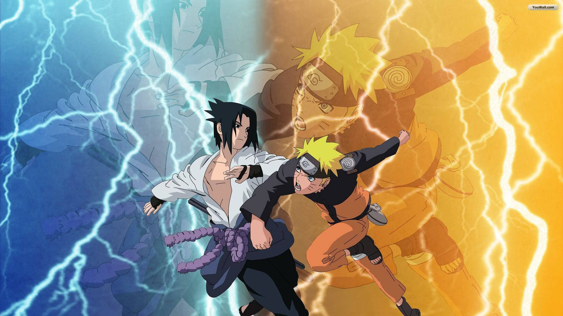 Naruto, Sasuke, anime warriors, Full HD Desktop Wallpaper