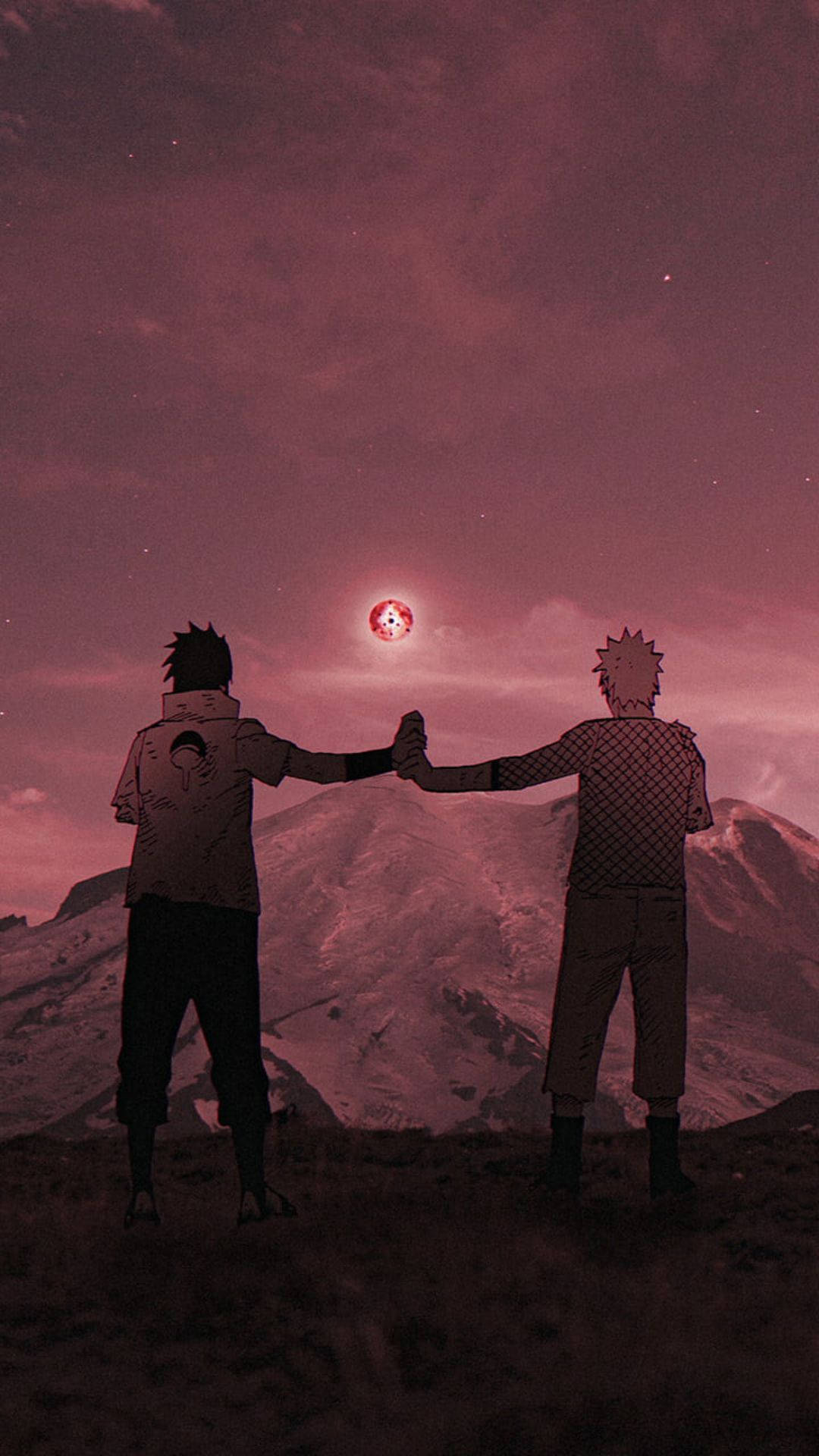 Sasuke, Naruto, snowy mountain, Full HD Phone Wallpaper