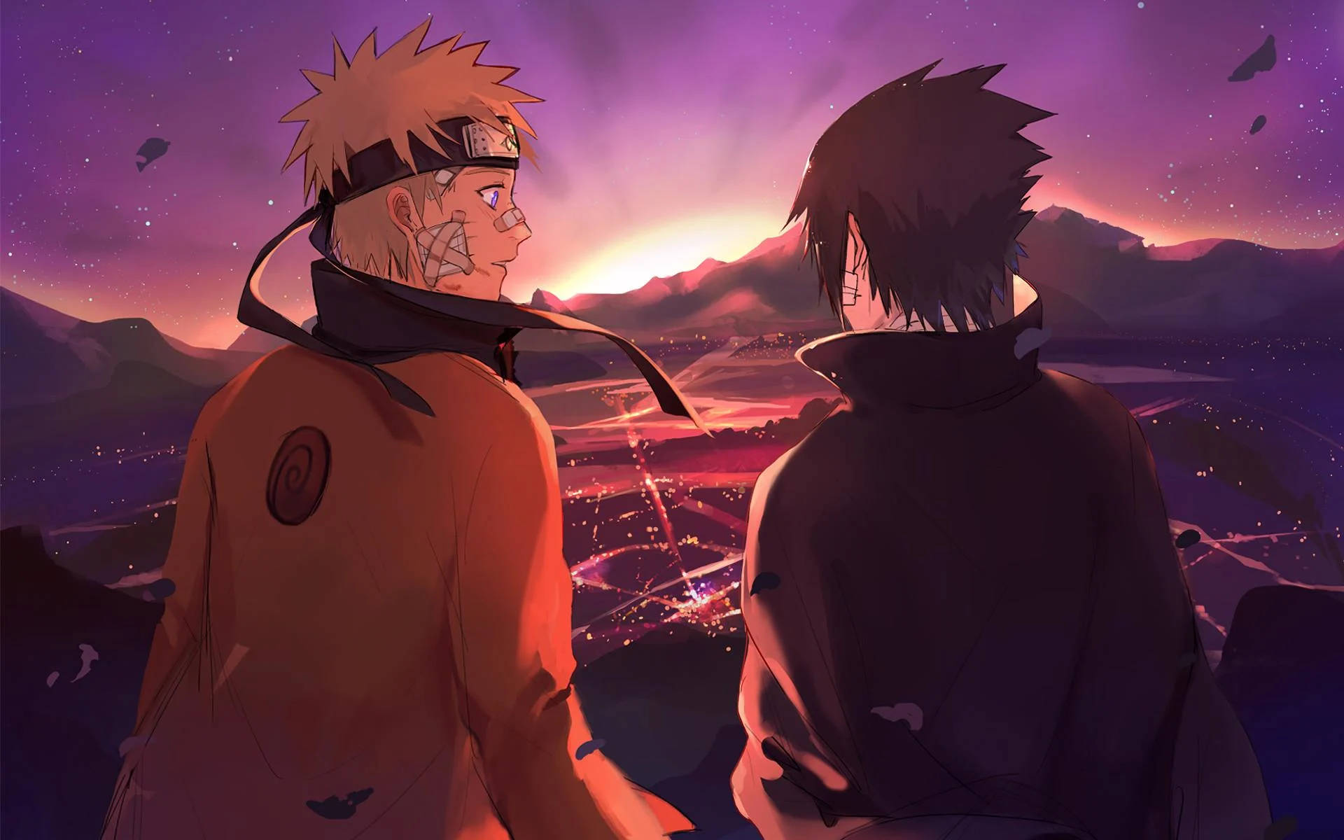 Naruto, Sasuke, Hidden Leaf, Full HD Desktop Wallpaper