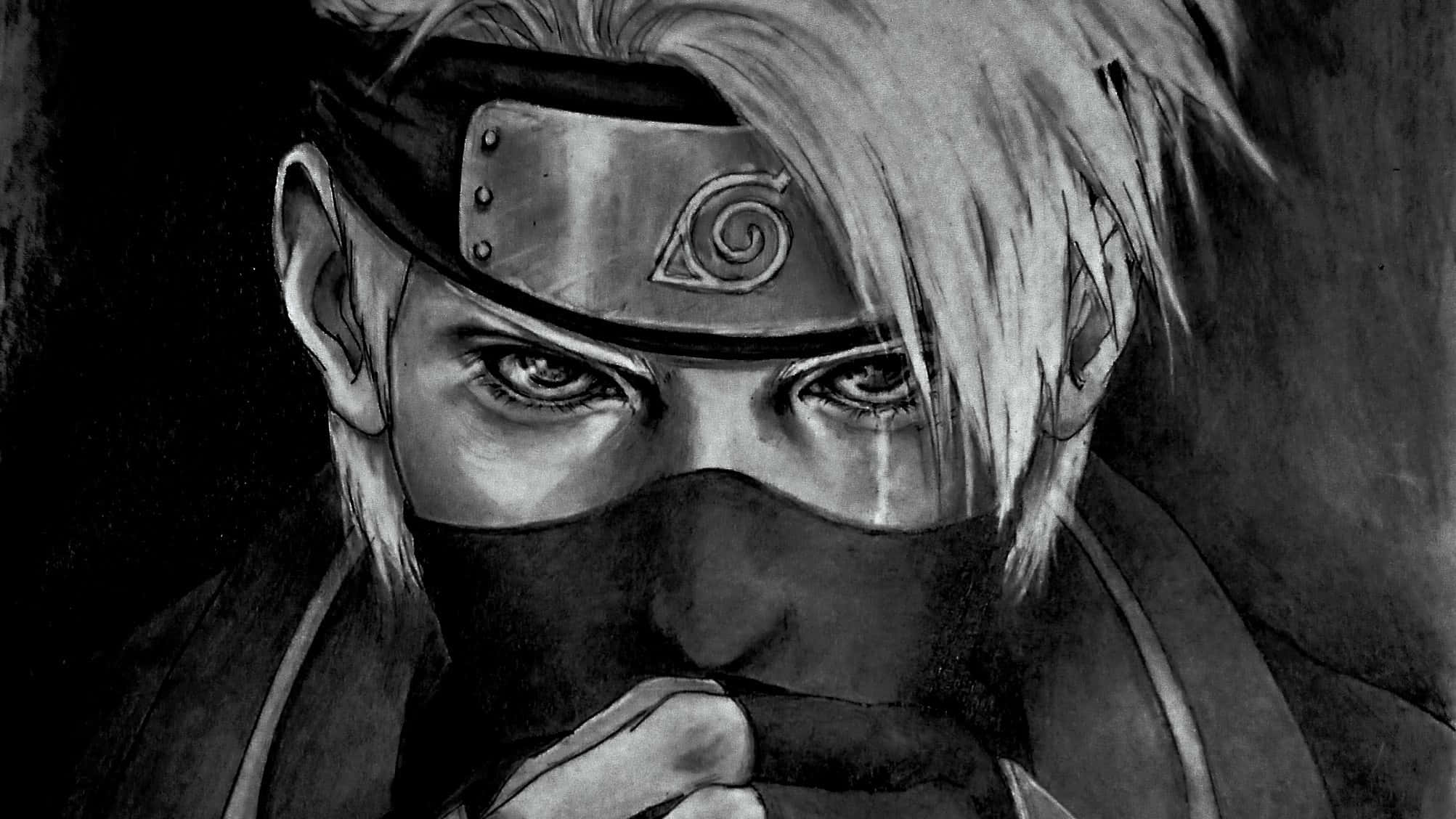 Naruto, masked ninja, intense eyes, Full HD Desktop Wallpaper
