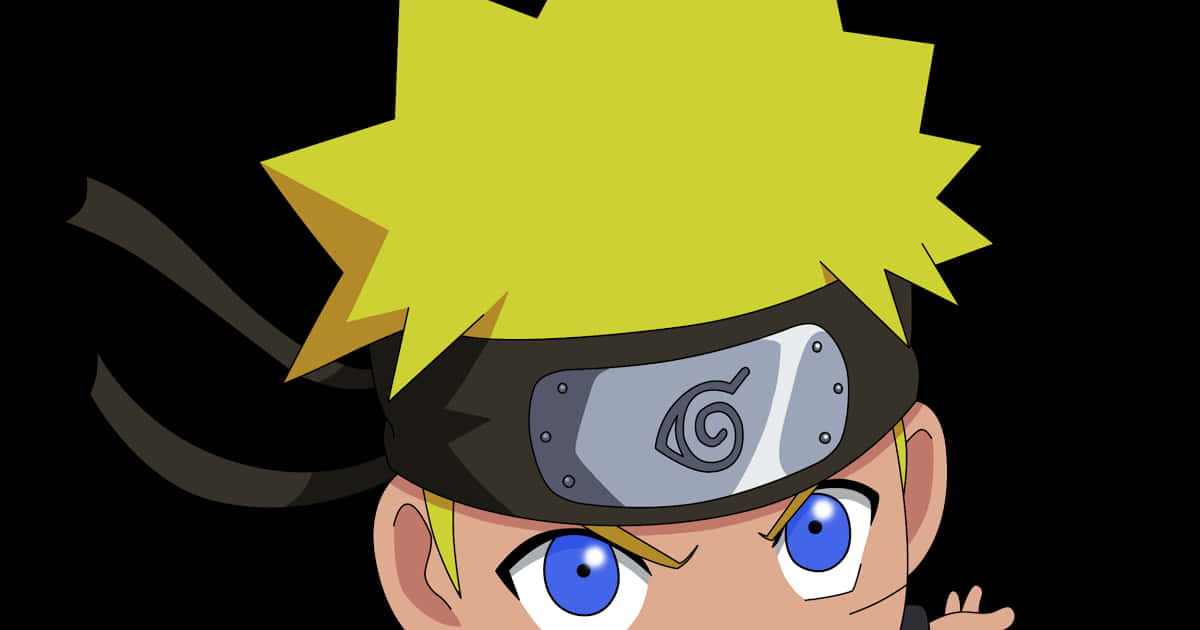 Naruto Chibi, spiky yellow hair, blue eyes, SD Desktop Wallpaper