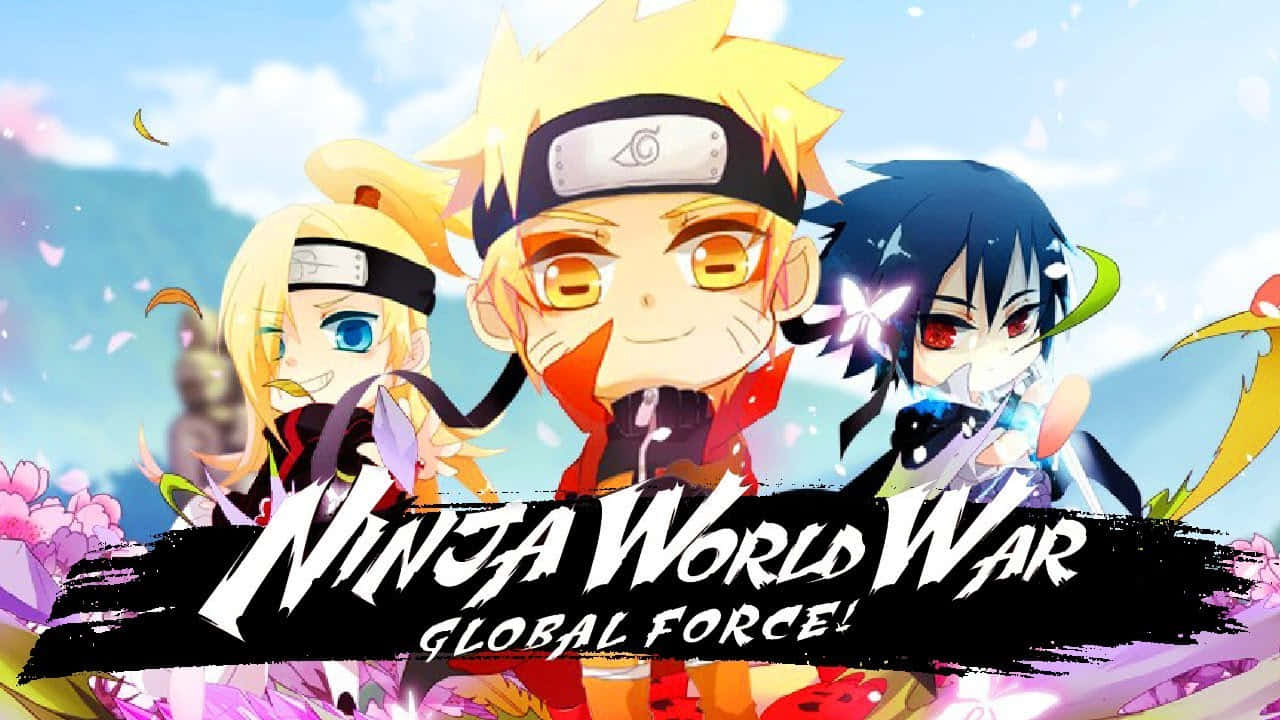 Naruto Chibi, chibi anime ninjas, vibrant hair, HD Desktop Wallpaper