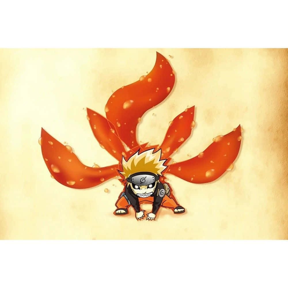 Naruto, chibi anime character, spiky blonde hair, SD Desktop Wallpaper