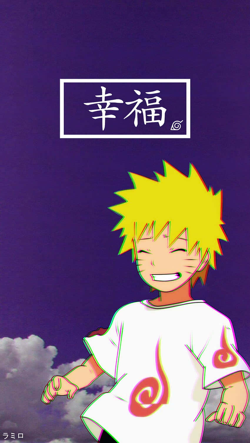Naruto, spiky yellow hair, purple sky, HD Phone Wallpaper