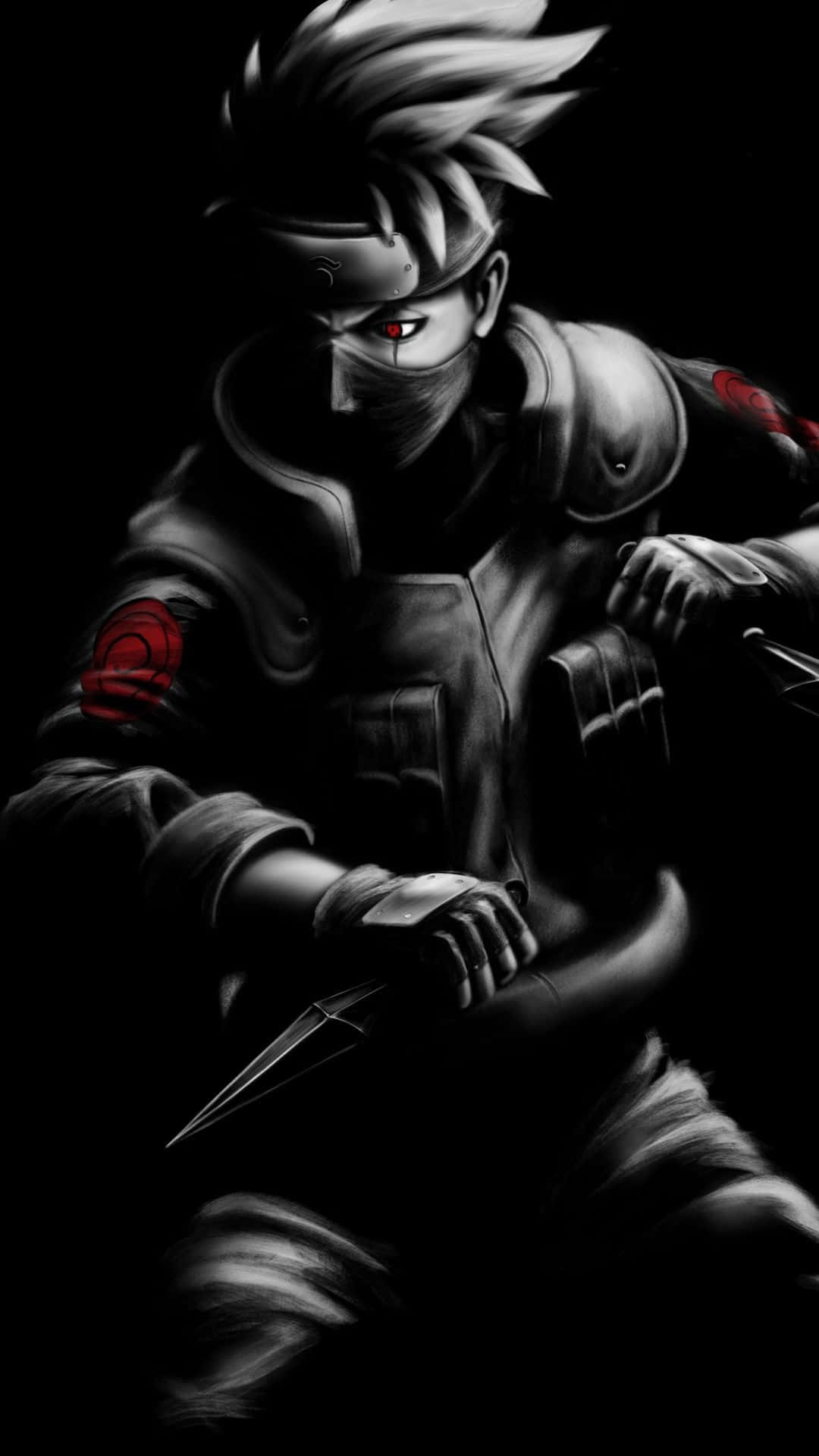 Naruto, shinobi, spiky white hair, Full HD Phone Wallpaper
