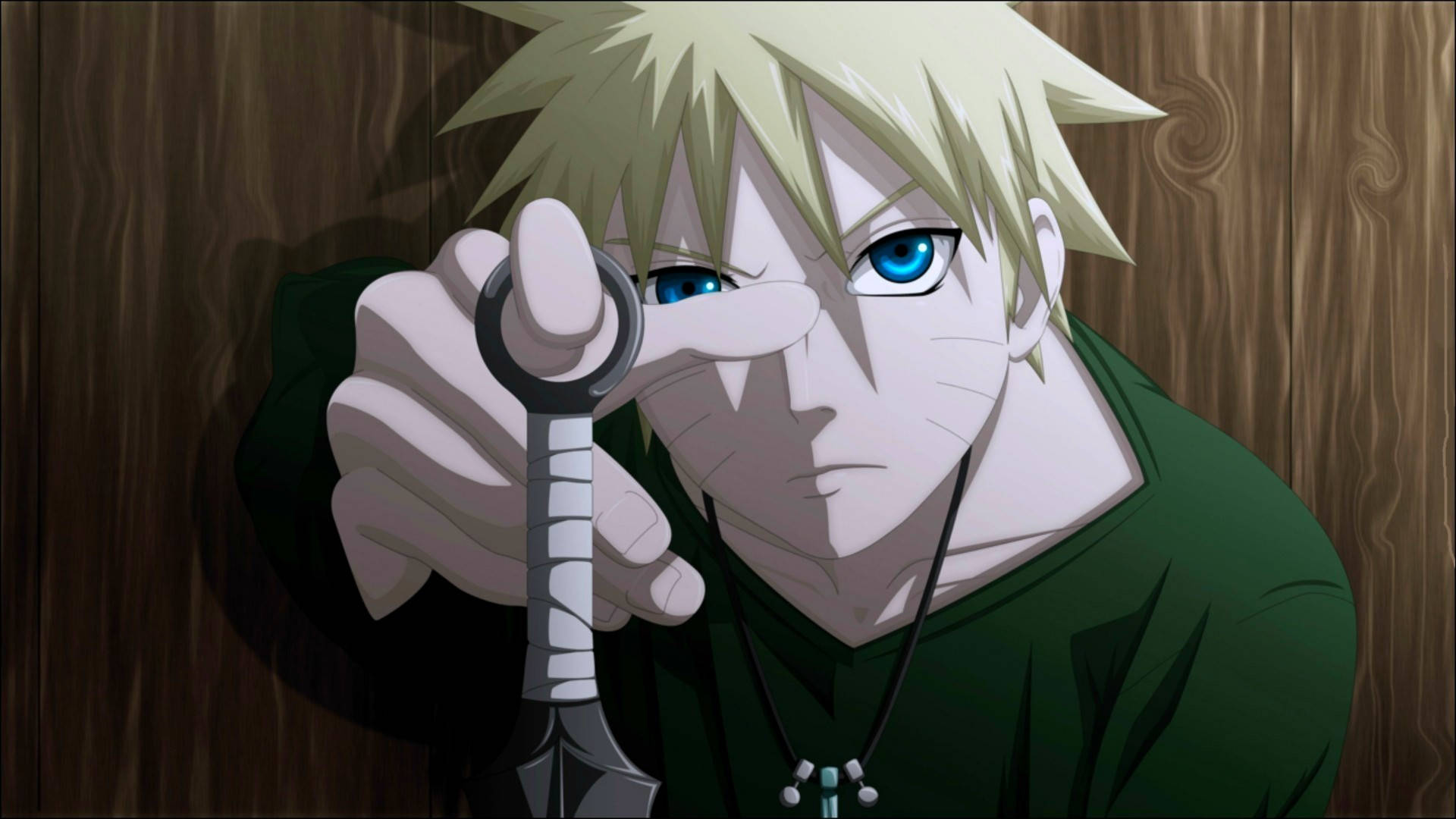 Naruto, blue eyes, blonde anime character, Full HD Desktop Wallpaper