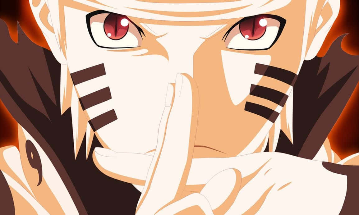 Naruto, red eyes, white hair, SD Desktop Wallpaper