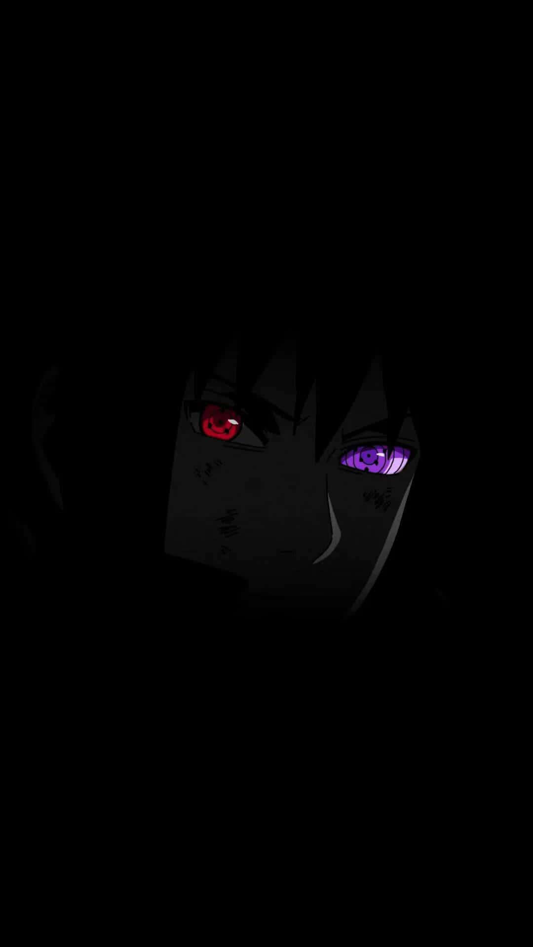 Naruto Character, dark ambience, red glowing eye, Full HD Phone Wallpaper